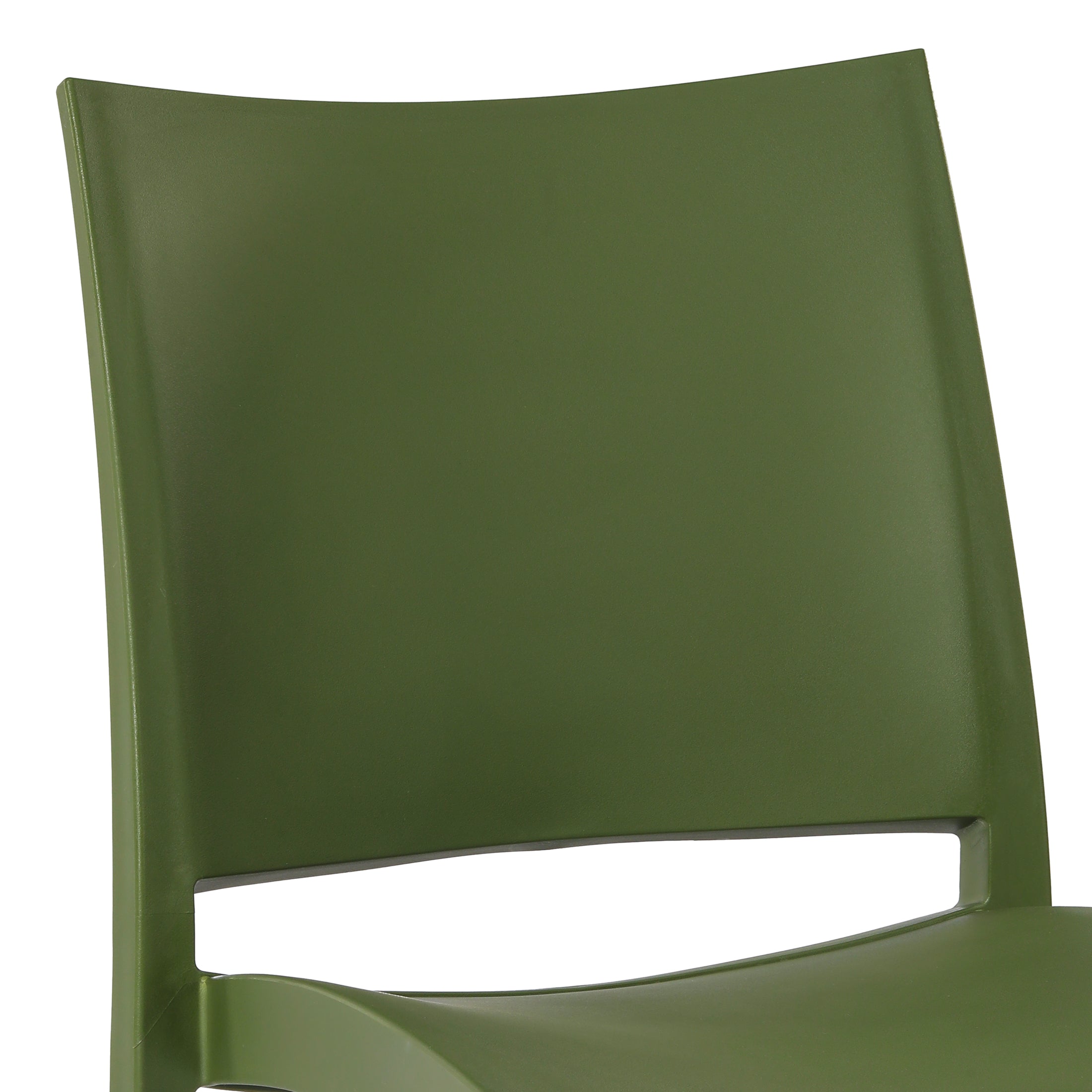 Sunshine Modern Polypropylene Stackable Plastic Patio Dining Chair (Set of 2)