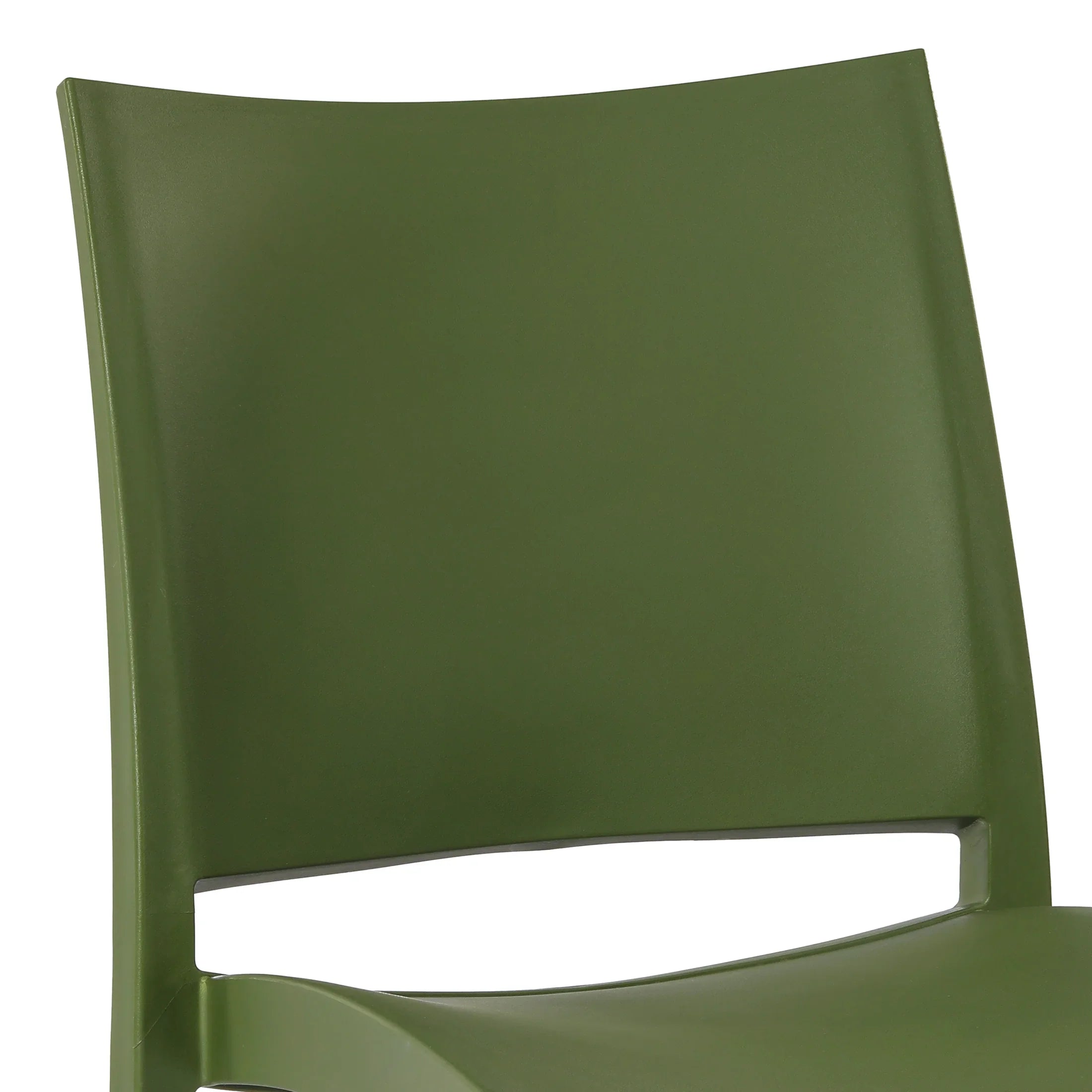 Sunshine Modern Polypropylene Stackable Plastic Patio Dining Chair (Set of 2)