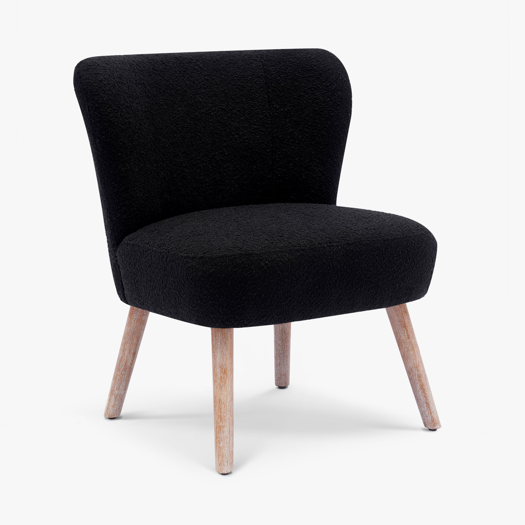 Amélie 25" Wide Upholstered Boucle Accent Chairs Set of Two