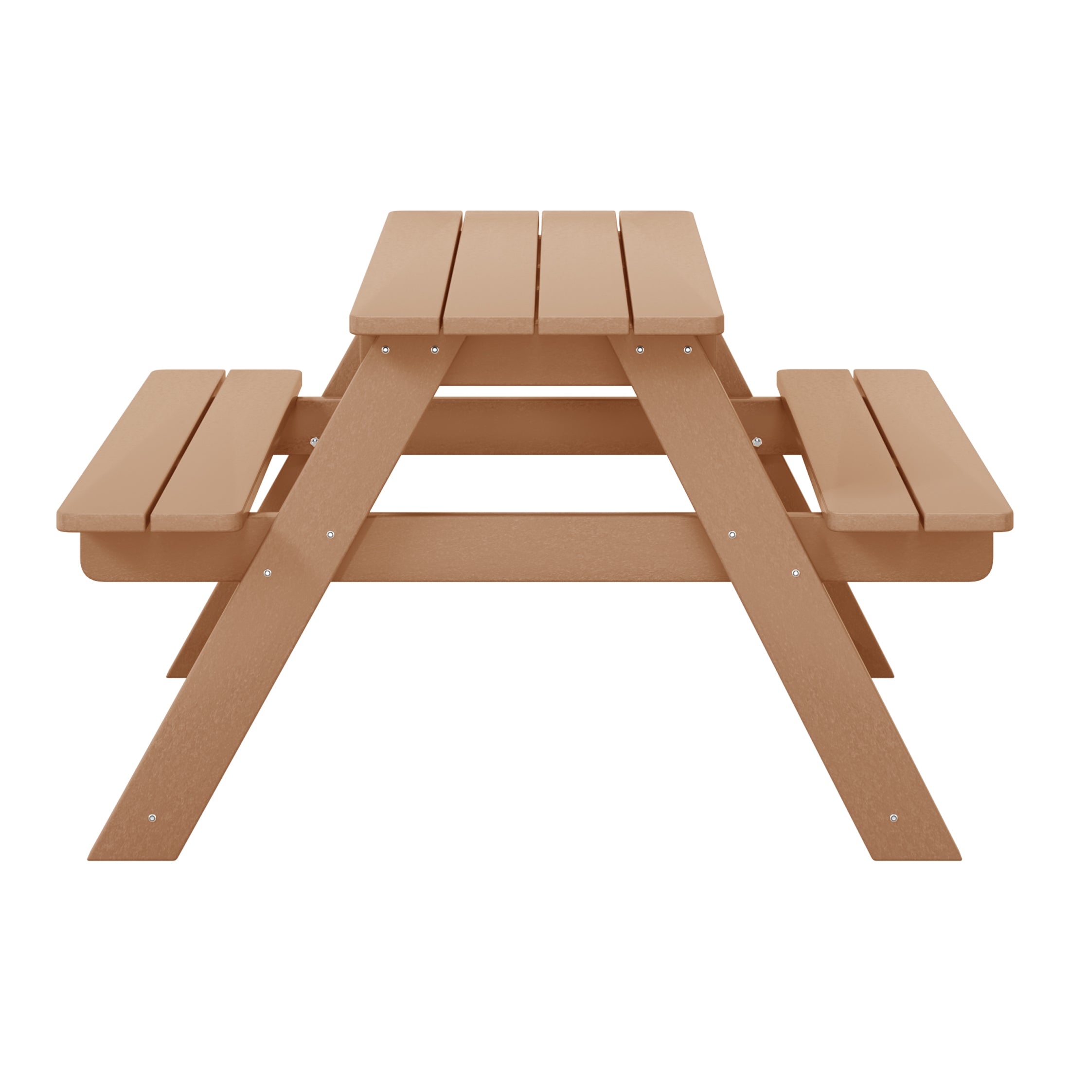 Paradise Outdoor Patio Kids HDPE Plastic Picnic Bench Table