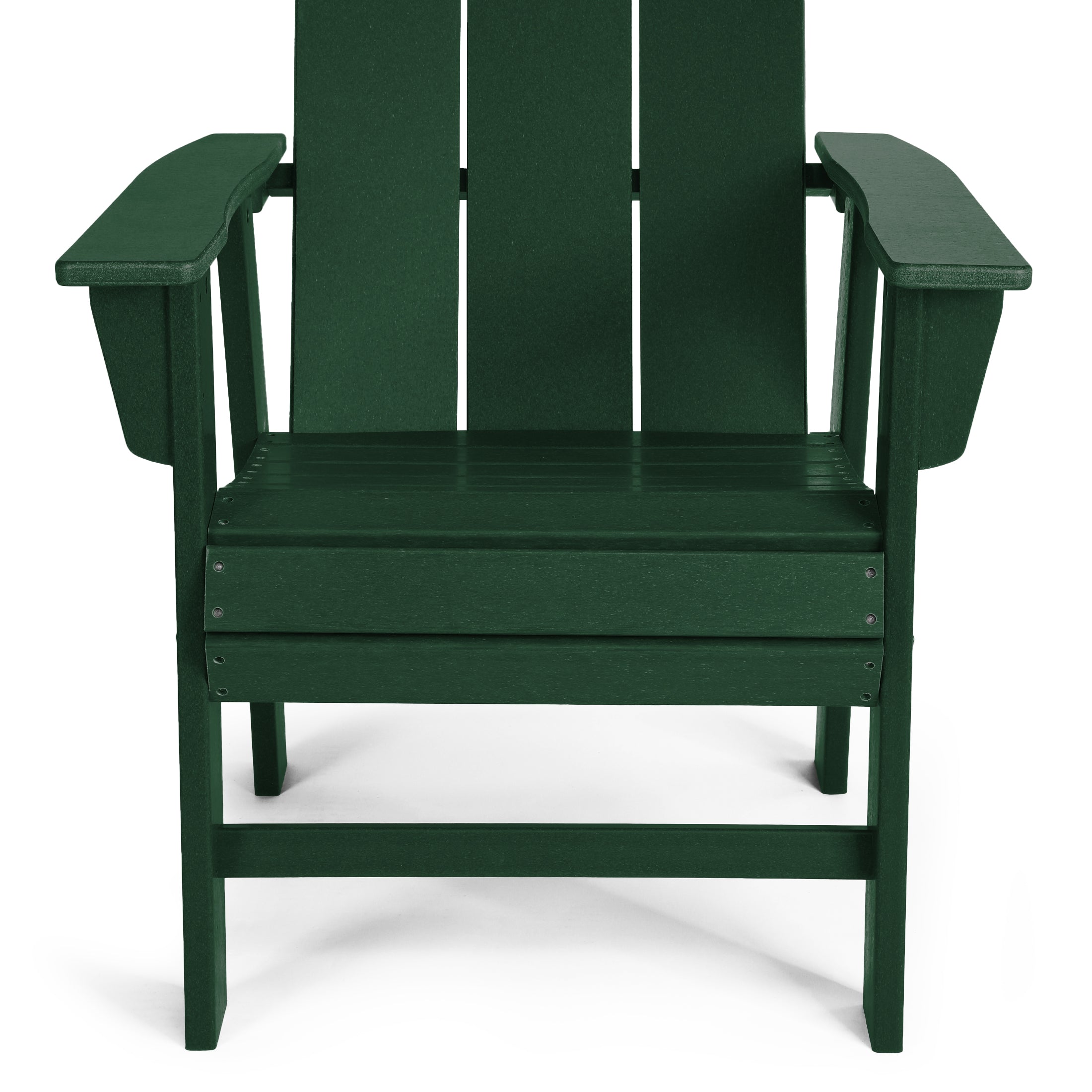 Palms Outdoor Patio HDPE Plastic Modern Adirondack Dining Chairs (Set of 2)