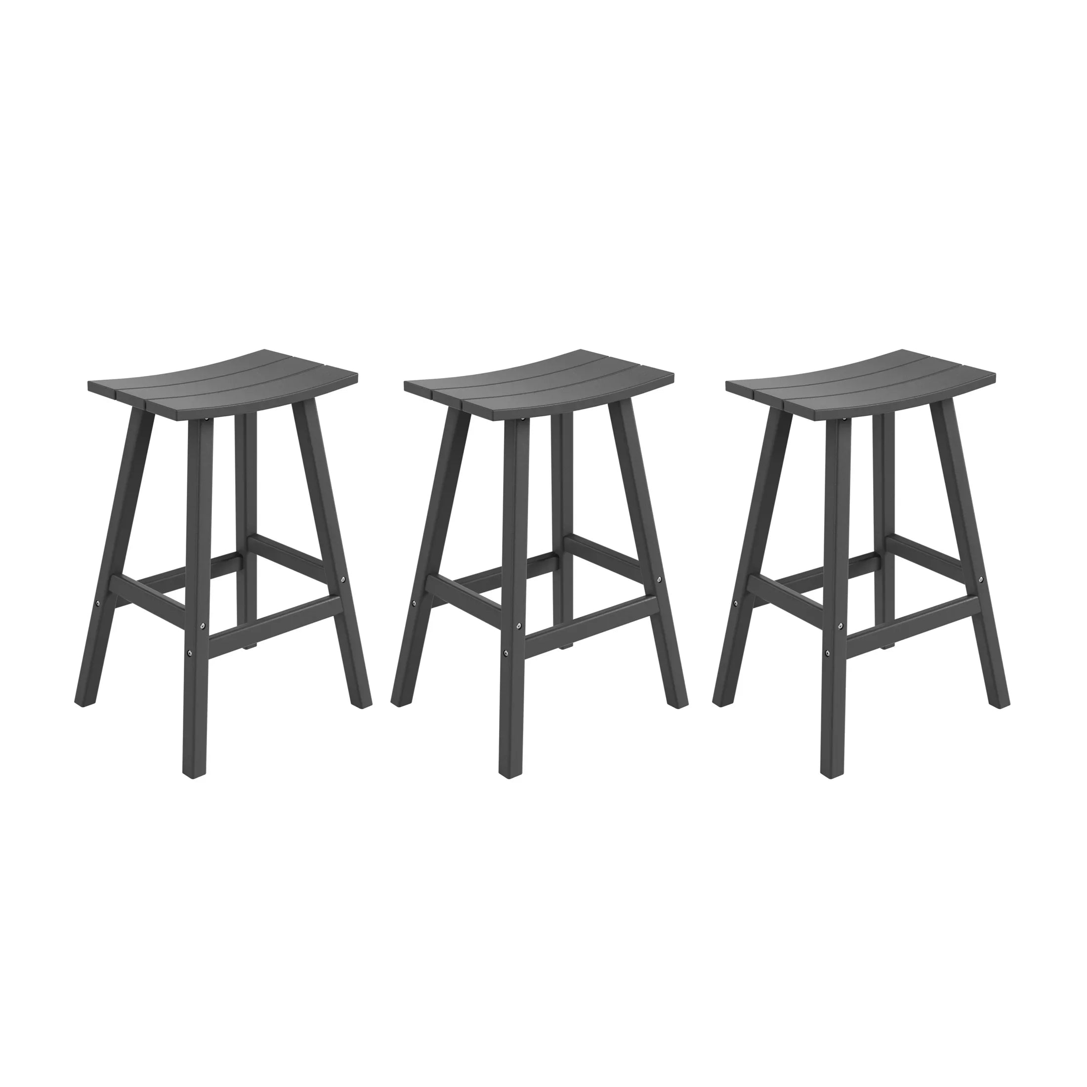 Paradise 29 Inch High Backless Seat Bar Stools (Set of 3)