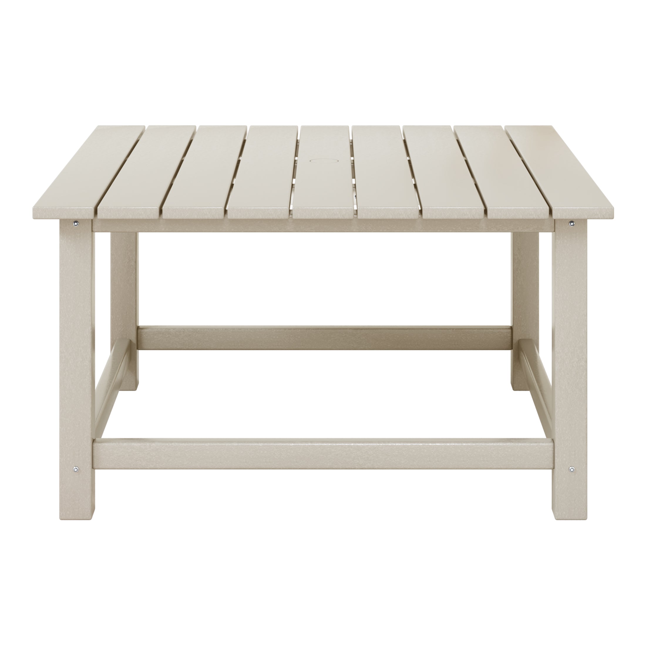 Paradise Low Outdoor HDPE Square Patio Coffee Table