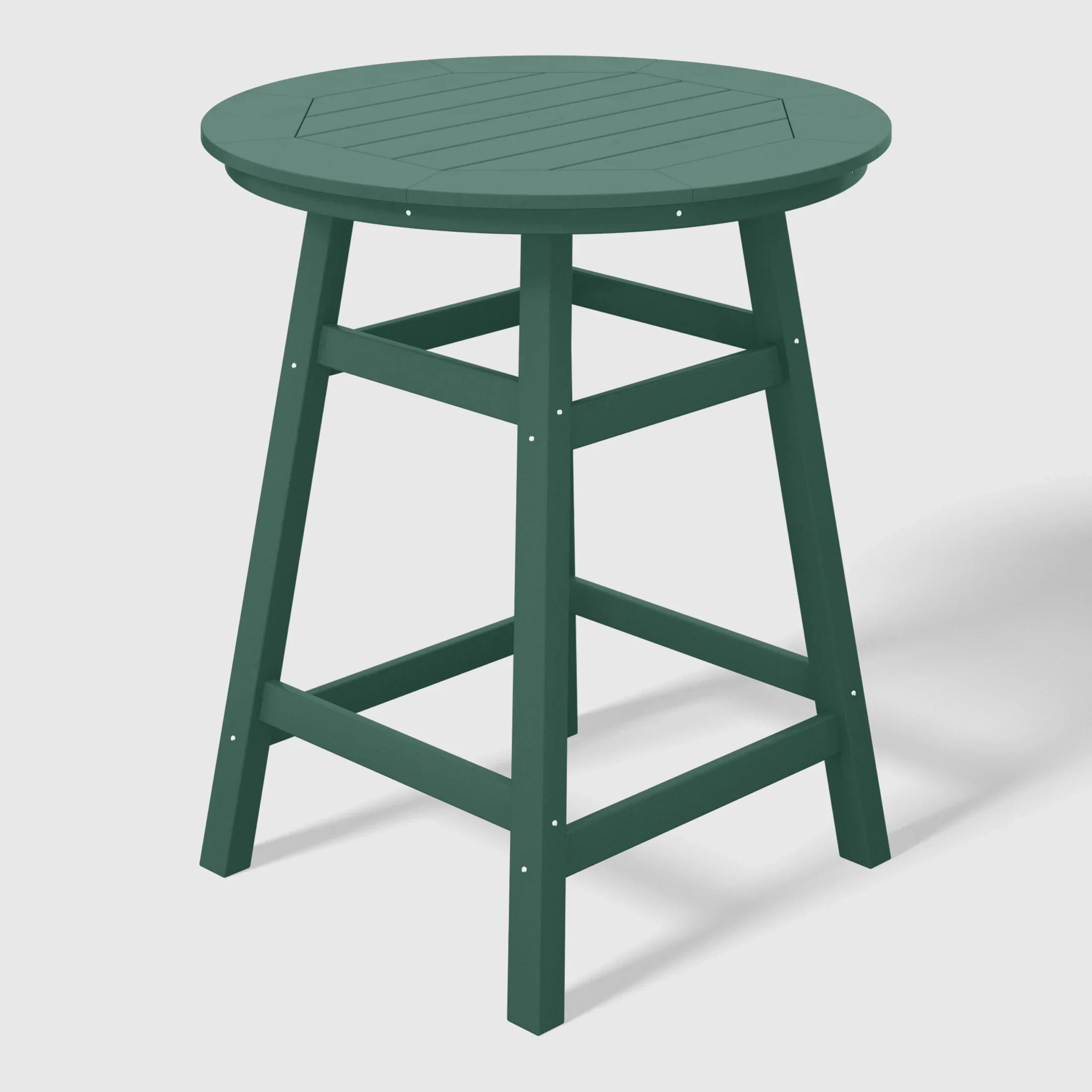 Paradise Outdoor 35" HDPE Round Patio Counter Height Bar Table