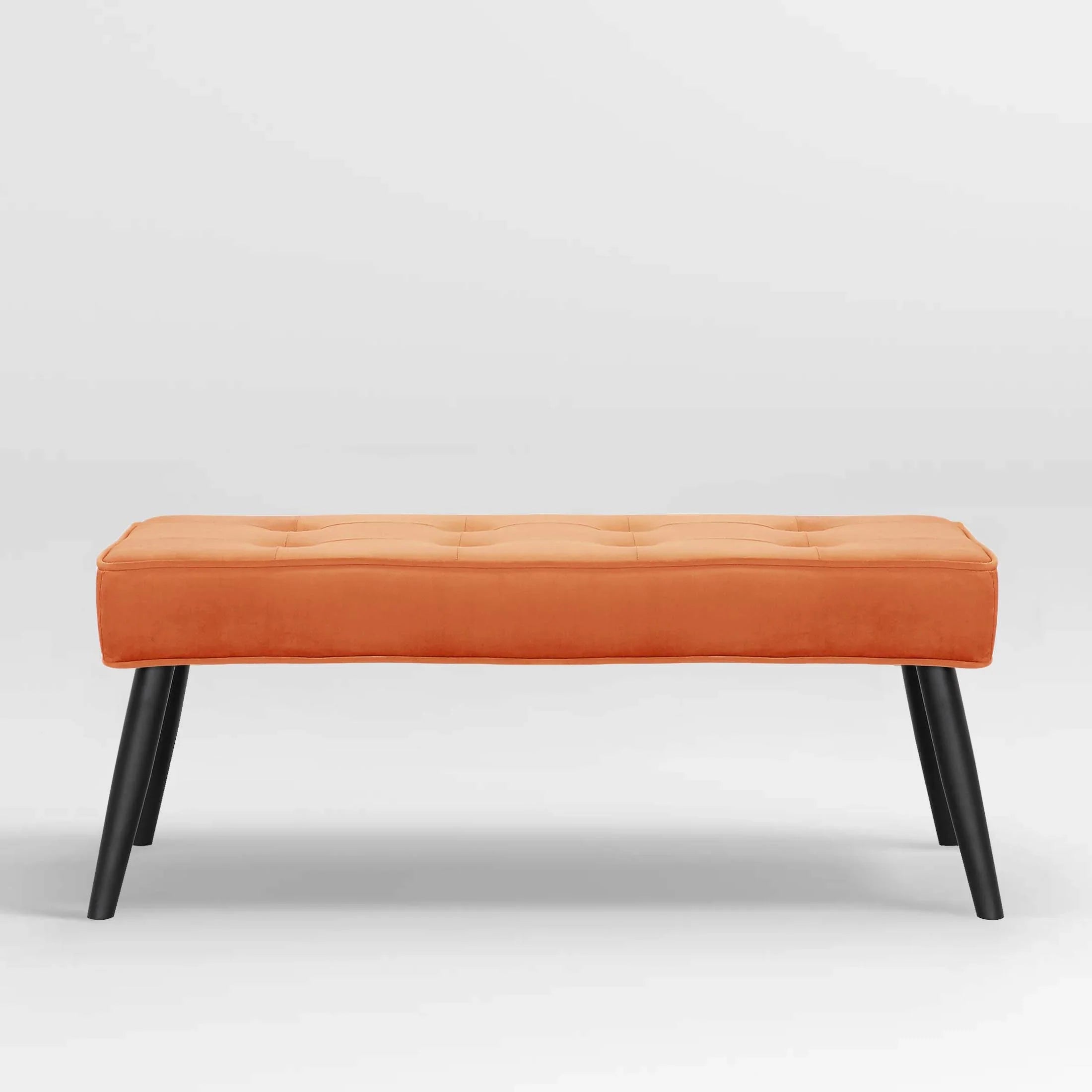 Hank Button Tufted Velvet Upholstered Accent Bench