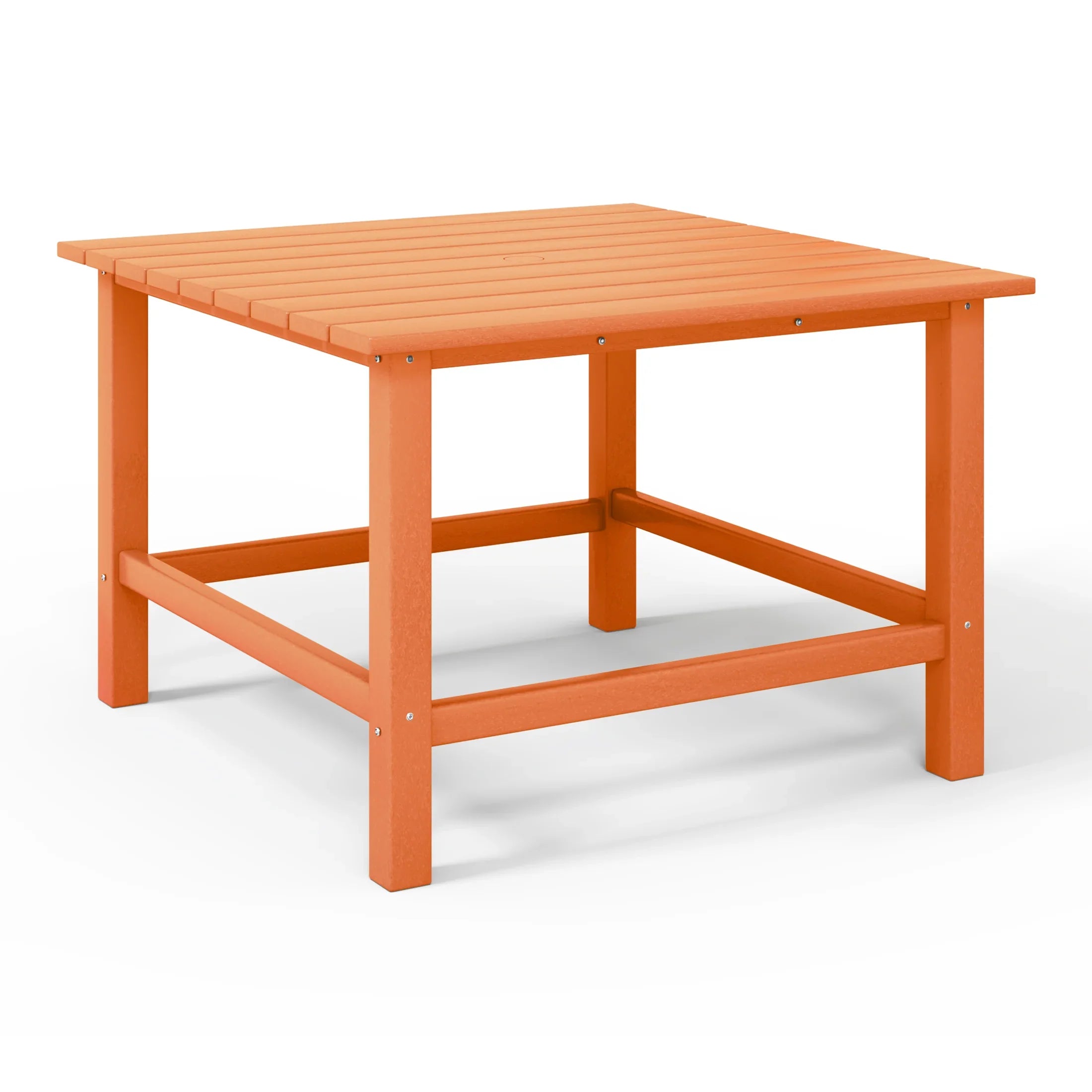 Paradise Kids 5-Piece HDPE Outdoor Square Patio Dining Table and Chairs Set