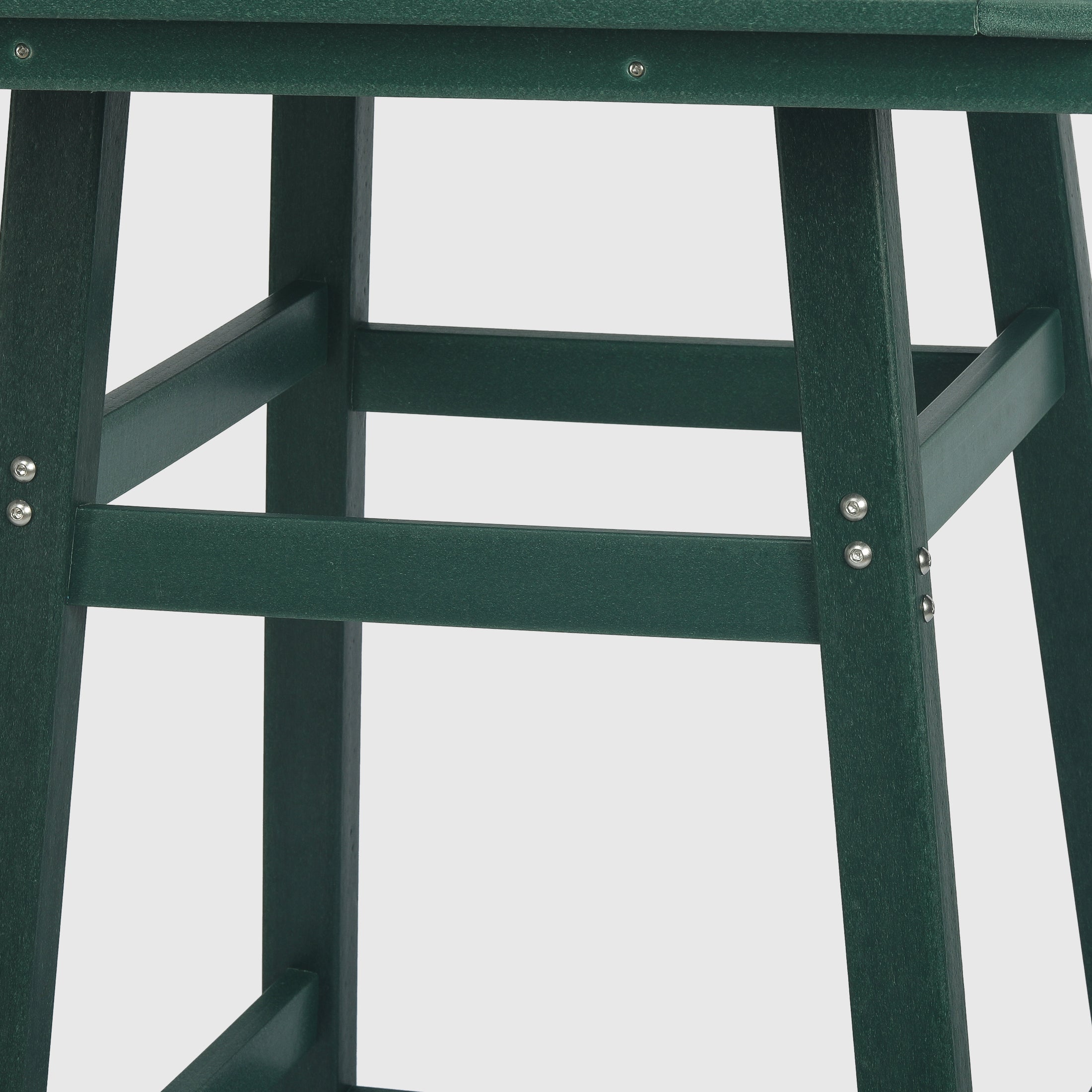 Paradise 30" Square Outdoor Patio Bistro Bar Table With Umbrella Hole