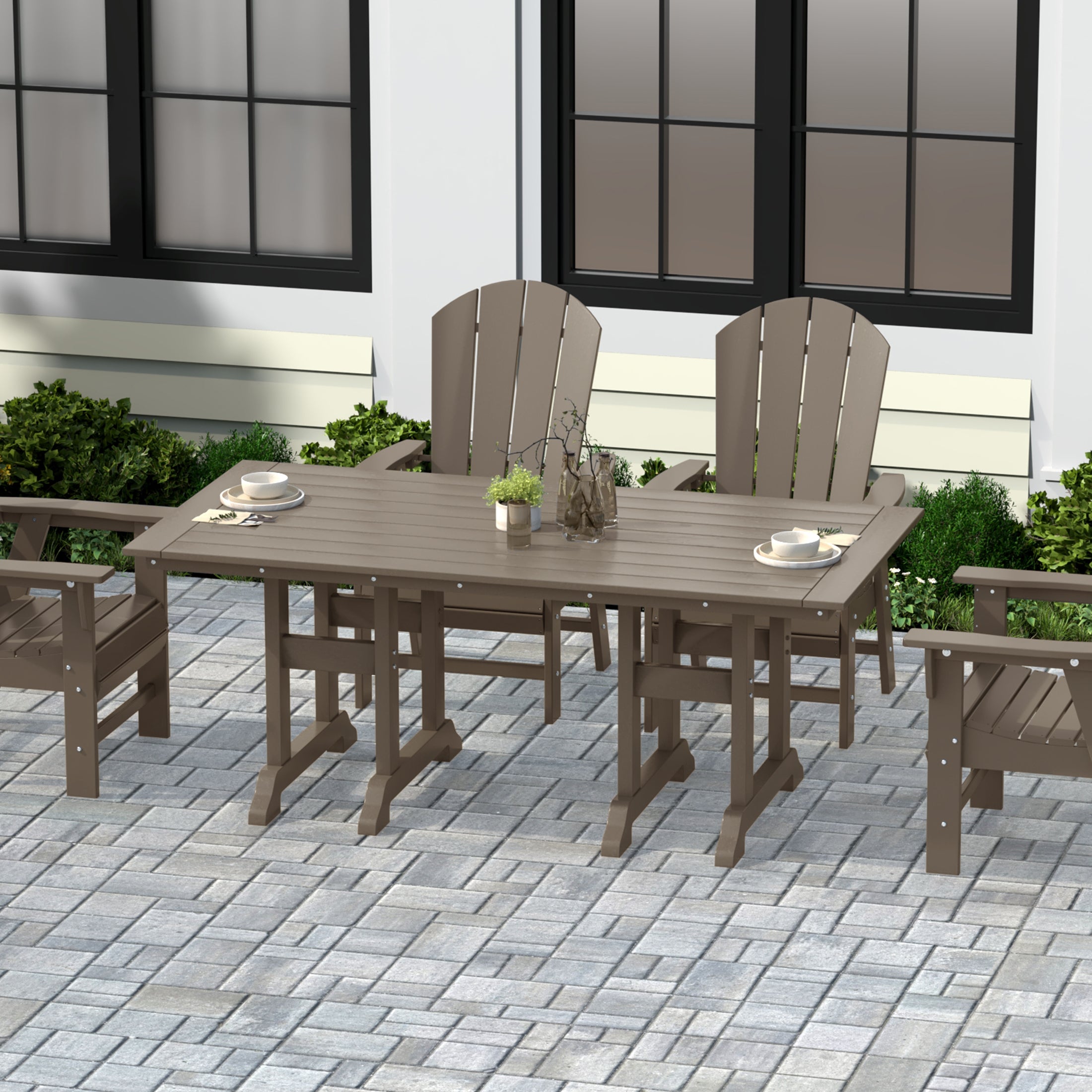 Paradise 71" Outdoor Patio Dining Table