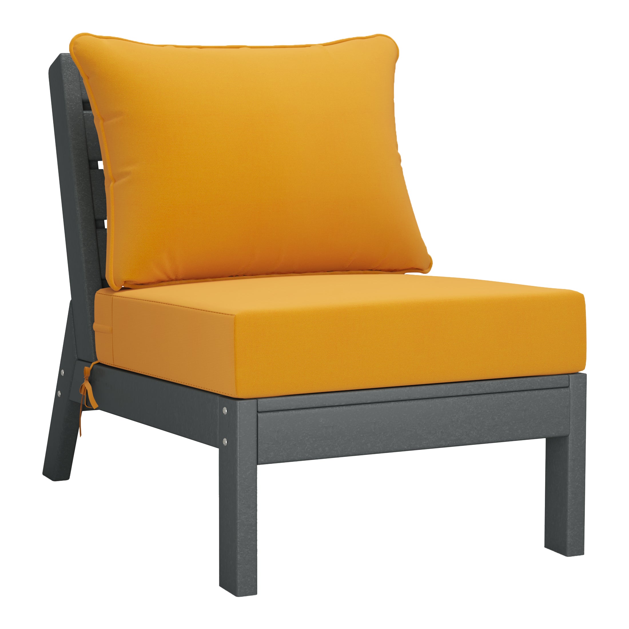 Portsmouth Outdoor Patio HDPE Sectional Sofa with Patio Cushions