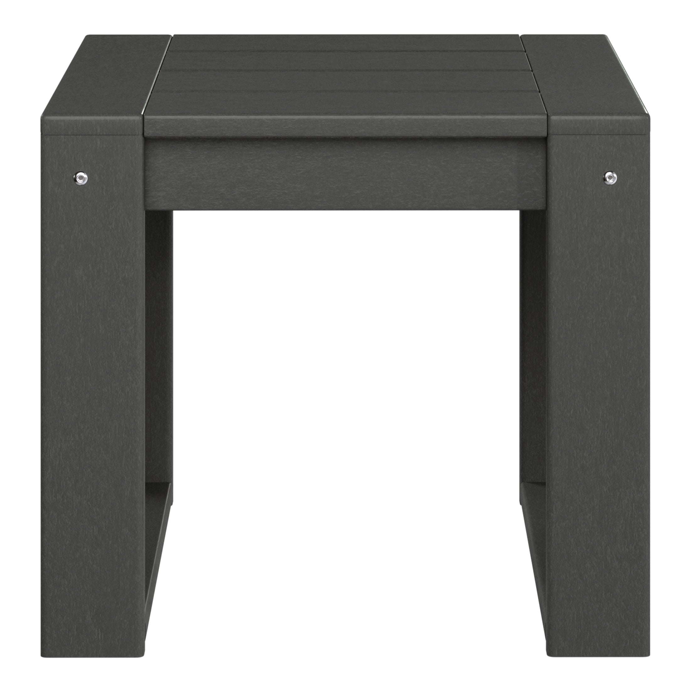 Rockaway Modern Outdoor HDPE Rectangle Patio Side Table