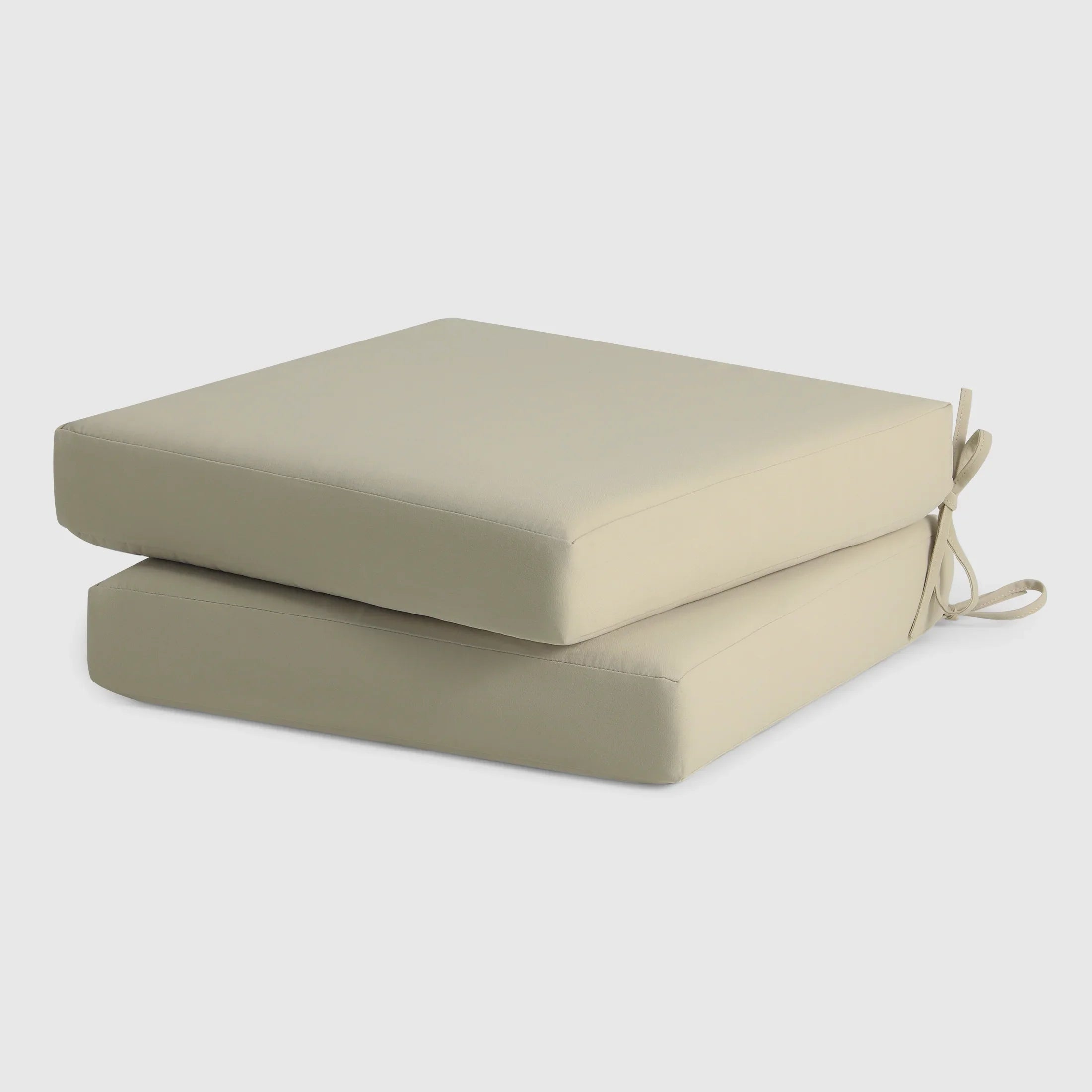Harmony Outdoor Patio Furniture Seat Chair Square Cushions Set of 2, 20" x 19"