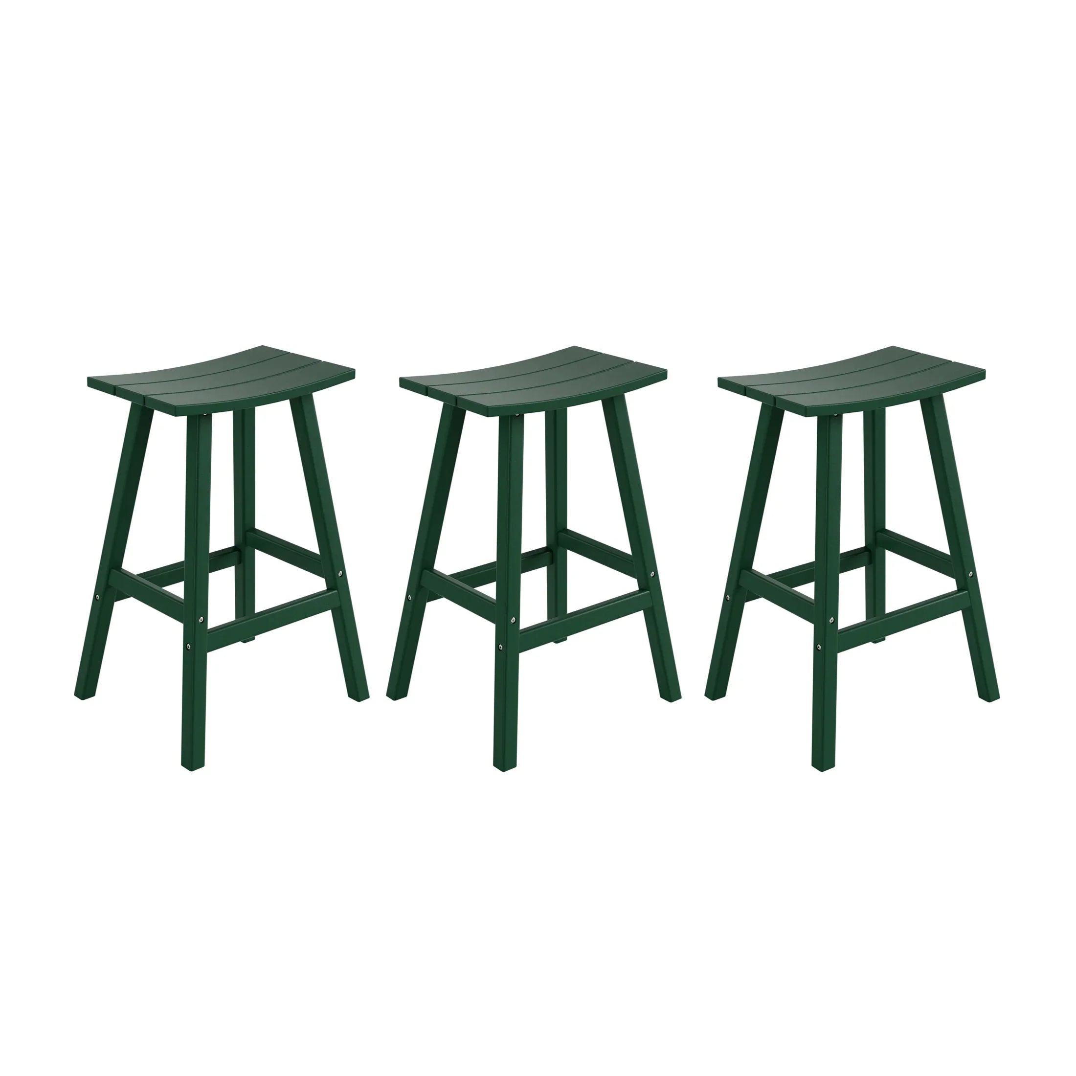 Paradise 29 Inch High Backless Seat Bar Stools (Set of 3)
