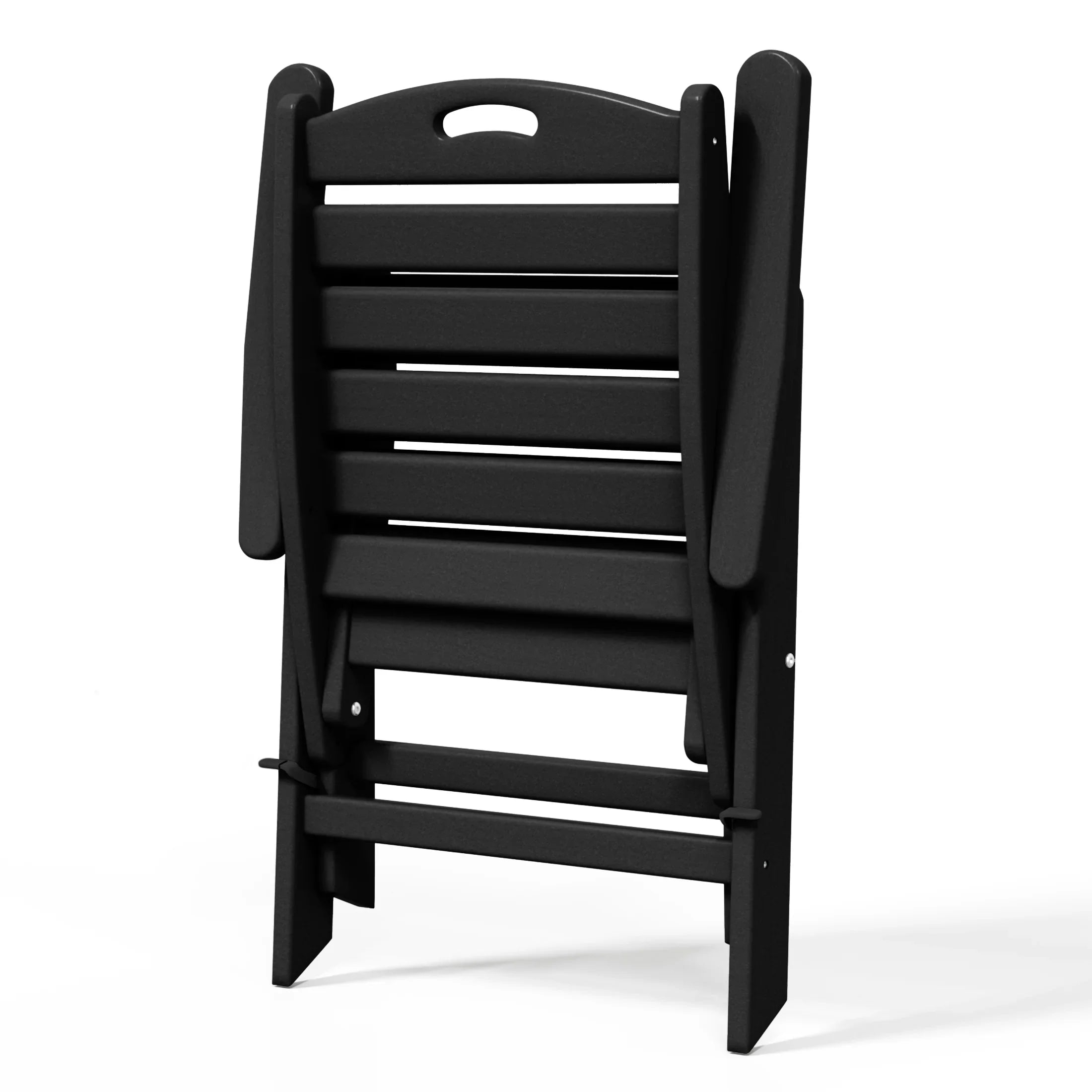 Cayman HDPE Adjustable Highback Folding Outdoor Patio Dining Chairs Set of 2