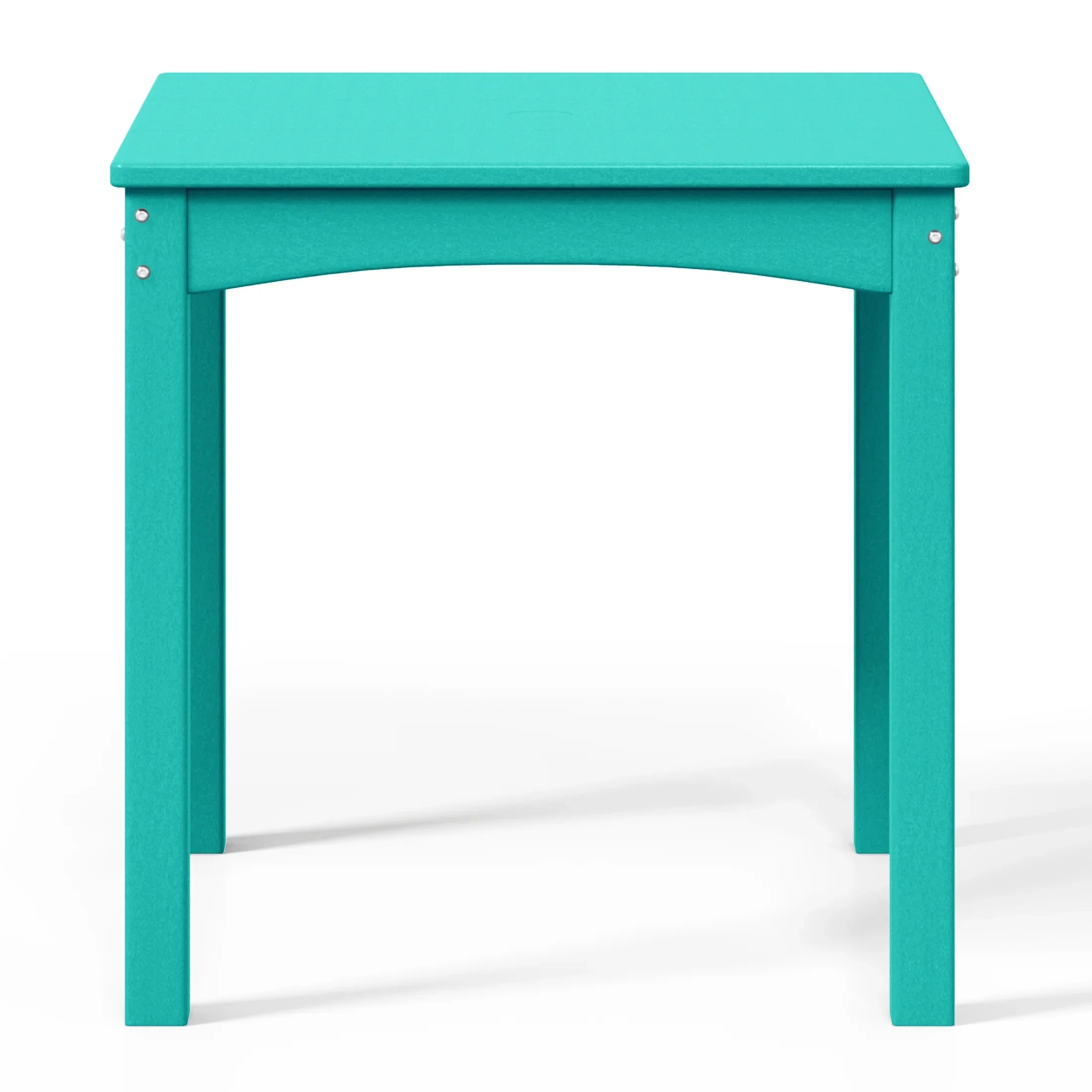 Playhouse Kids 24" Wide HDPE Plastic Childrens Square Dinner Table