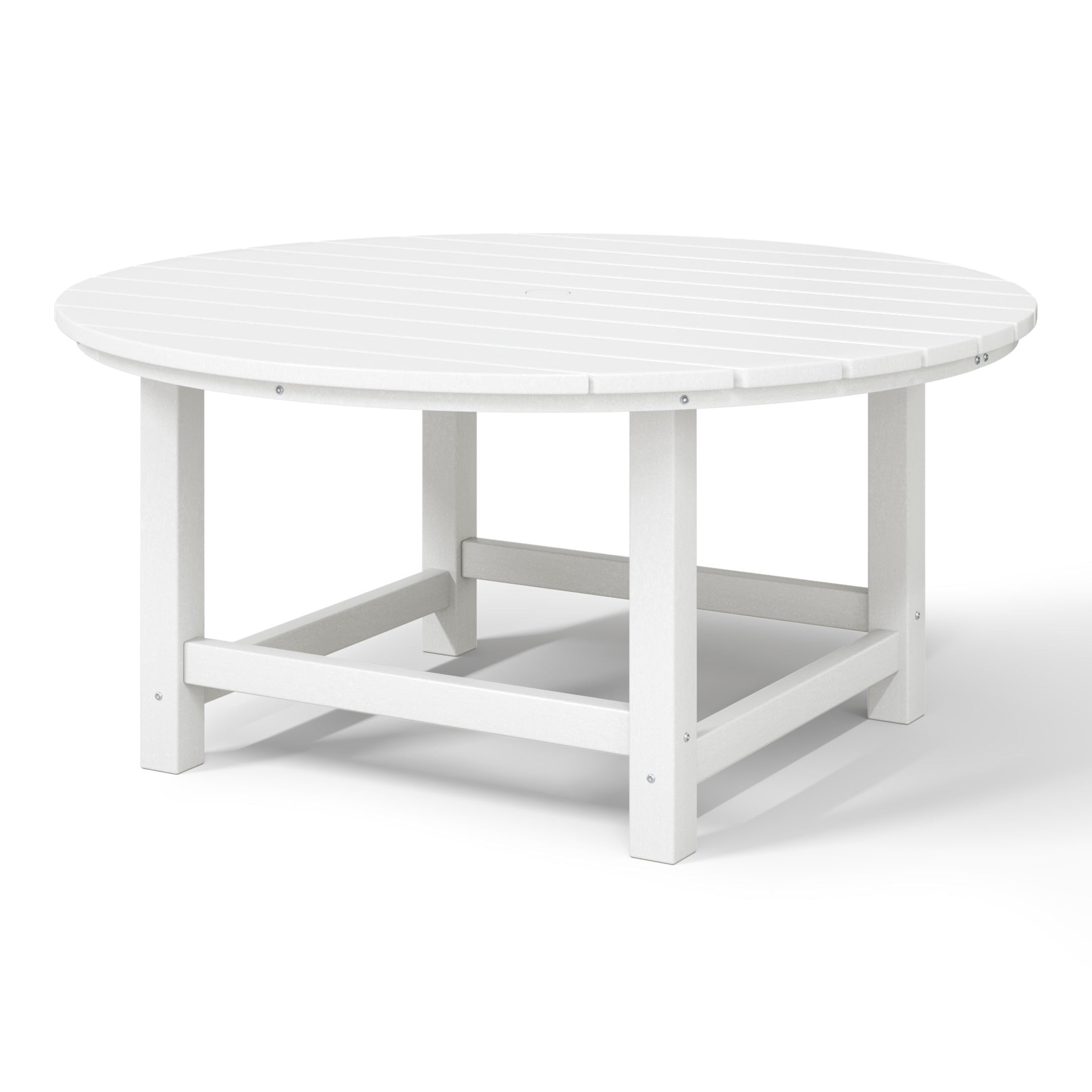 Paradise Low Outdoor HDPE Round Patio Coffee Table