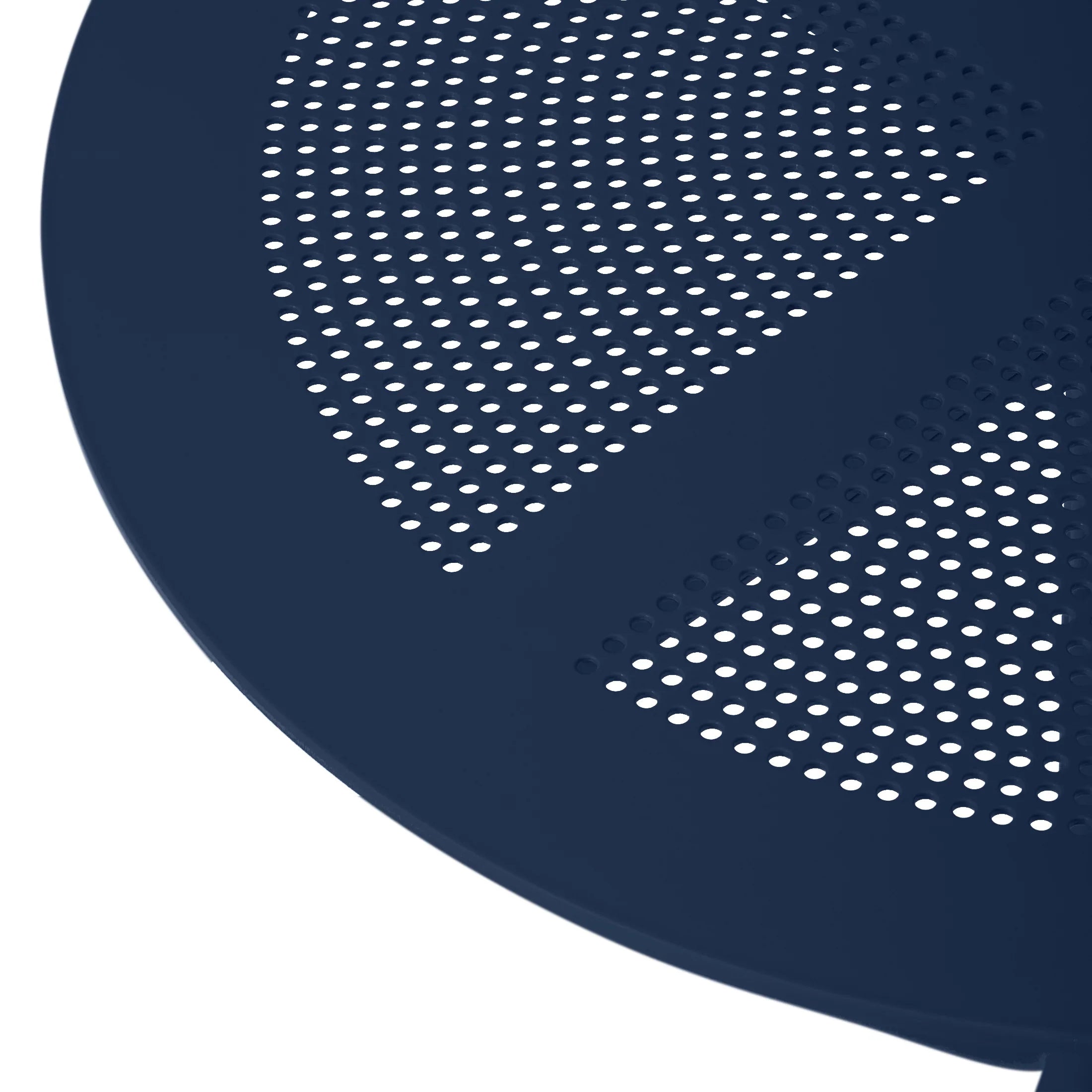 Sunshine 31.5" Round Plastic Outdoor Patio Dining Table for 4