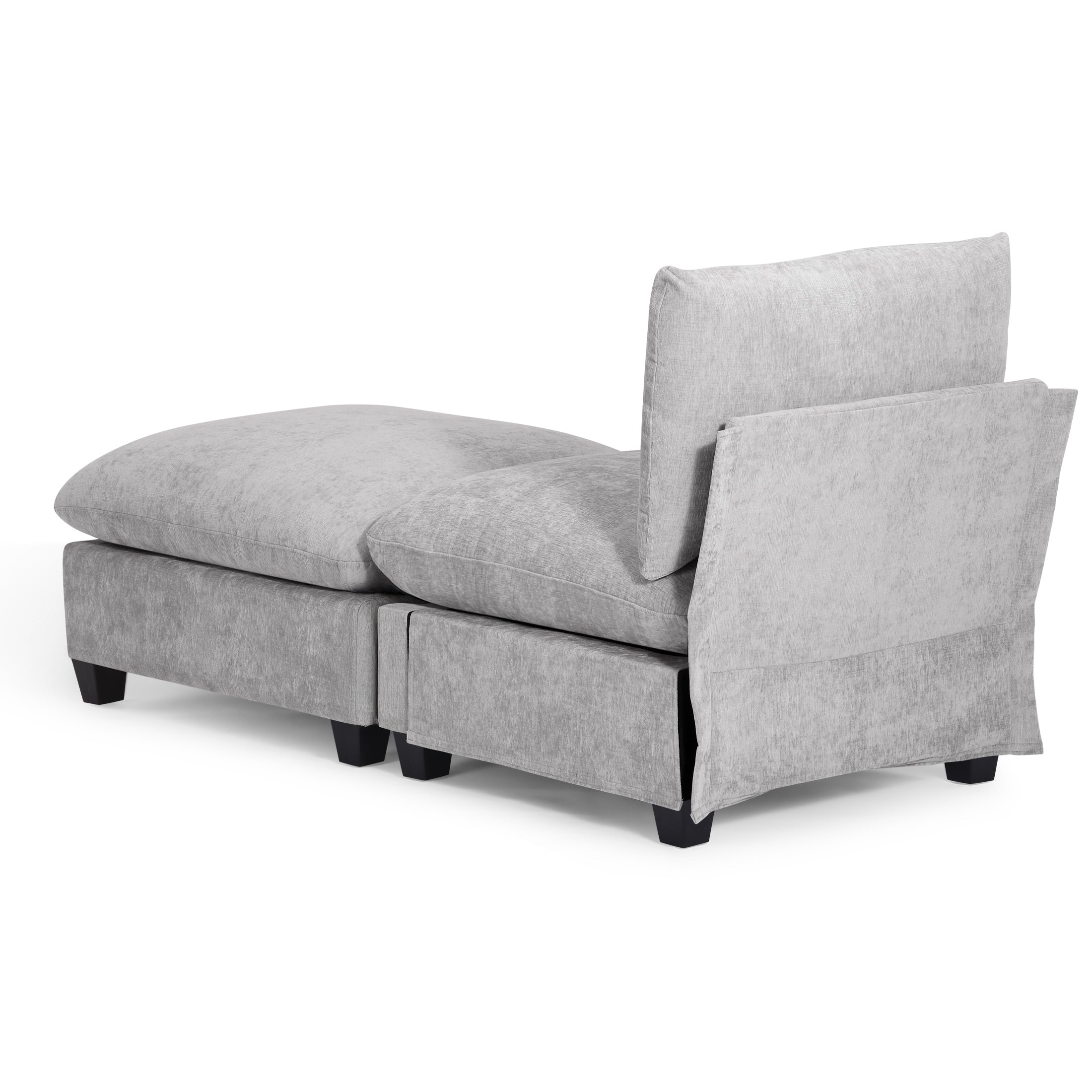 Springfield 68.5" Chenille Upholstered Indoor Chaise Lounge Chair