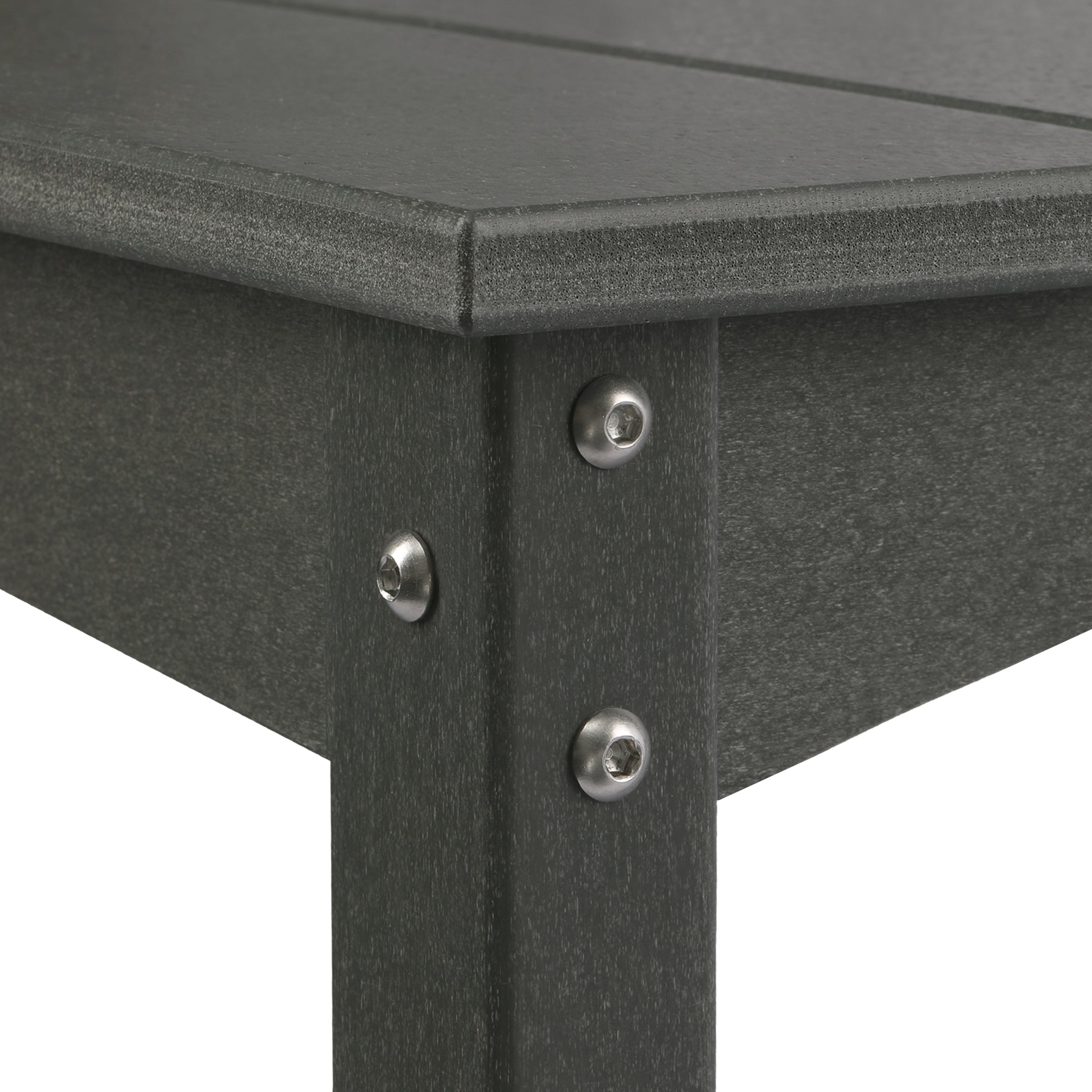 Paradise 55" Outdoor Patio HDPE Adirondack 2-Tier Shelf Console Table