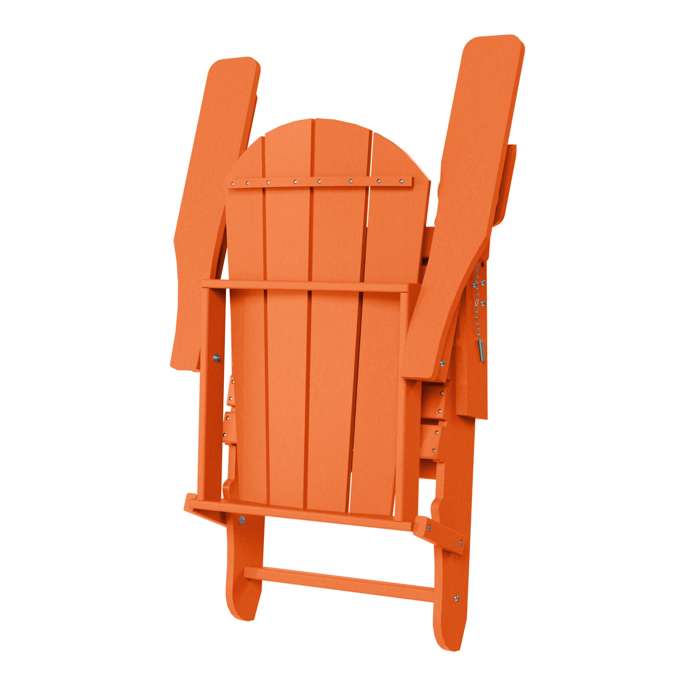 Paradise 2-Piece Outdoor Folding Adjustable Adirondack Chair with Cup Holder & Hideaway Ottoman and 18" Side Table