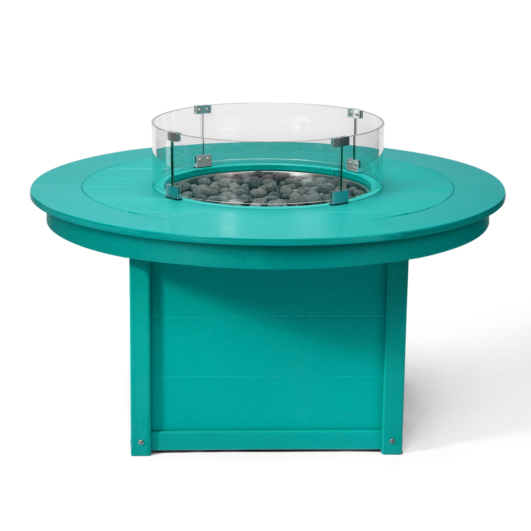Sol 47" Modern Outdoor 55,000 BTU Patio Propane Round Fire Pit Table