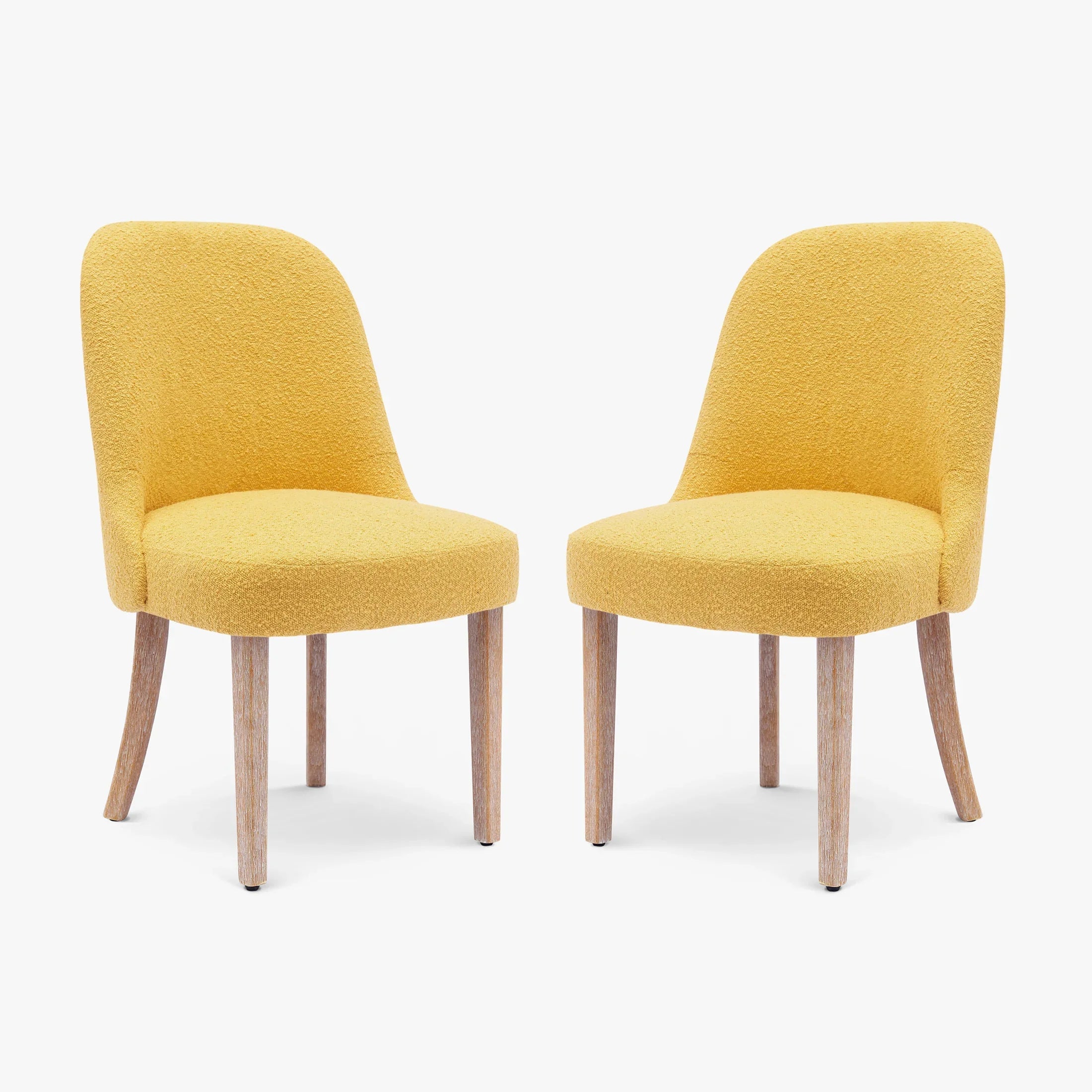 Amélie Mid-Century Modern Upholstered Boucle Dining Chair