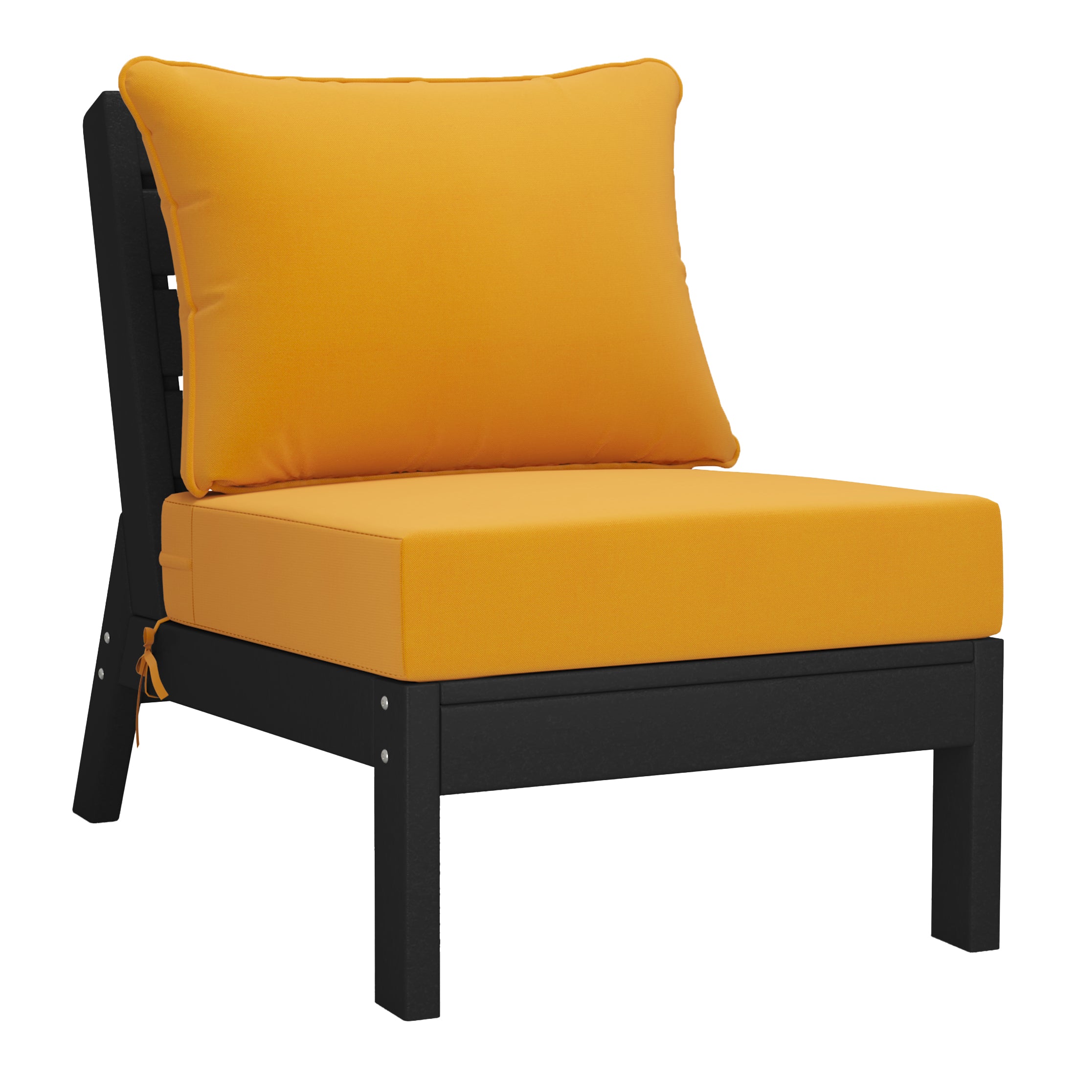 Portsmouth Outdoor Patio HDPE Sectional Sofa with Patio Cushions