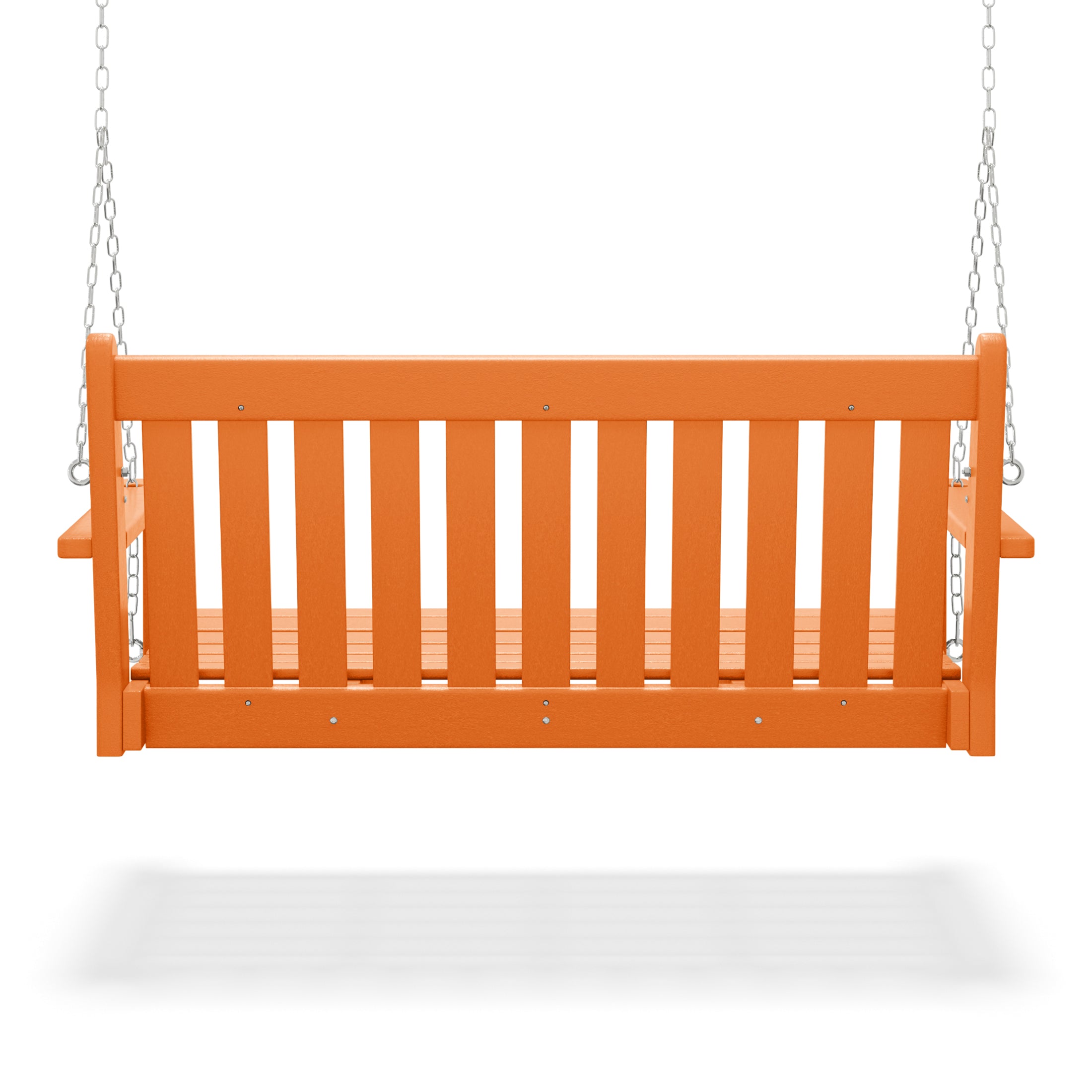Paradise Outdoor Patio HDPE Hanging Front Porch Swing Bench