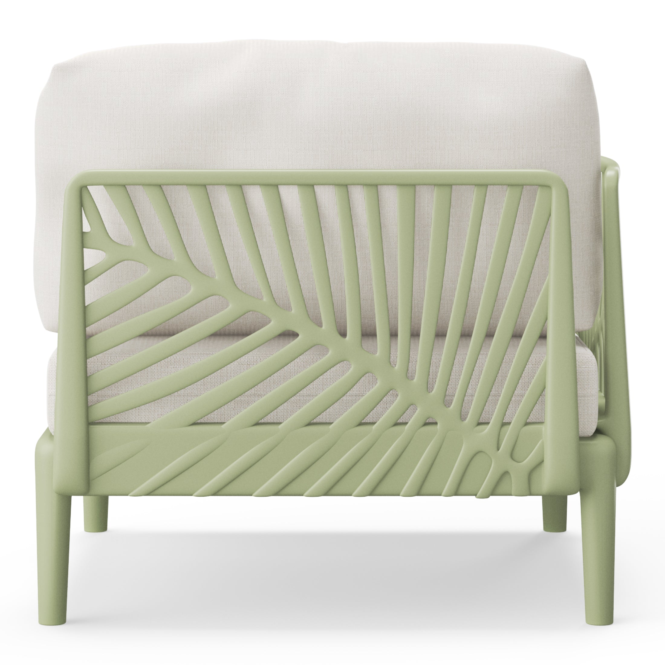 Sunshine Modern Outdoor Polypropylene Resin Left Arm Facing Deep Seating Sectional Chair