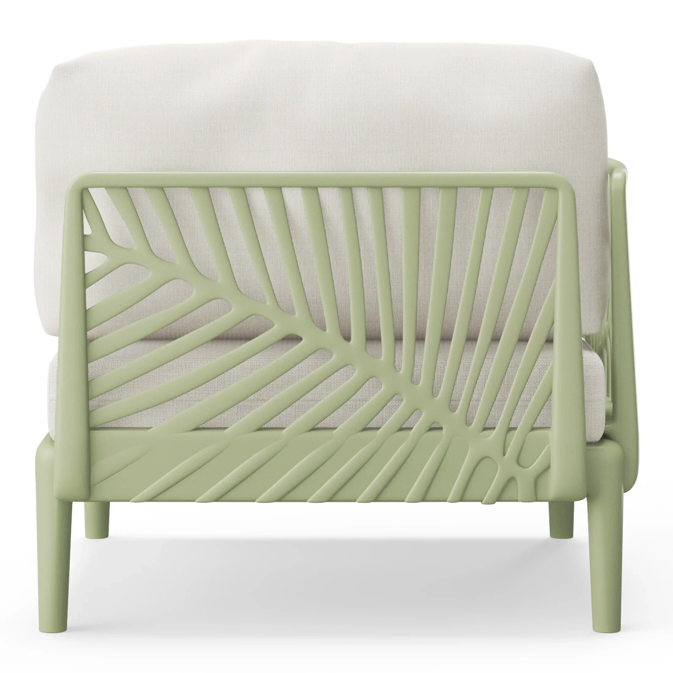 Sunshine Modern Outdoor Polypropylene Resin Left Arm Facing Deep Seating Sectional Chair