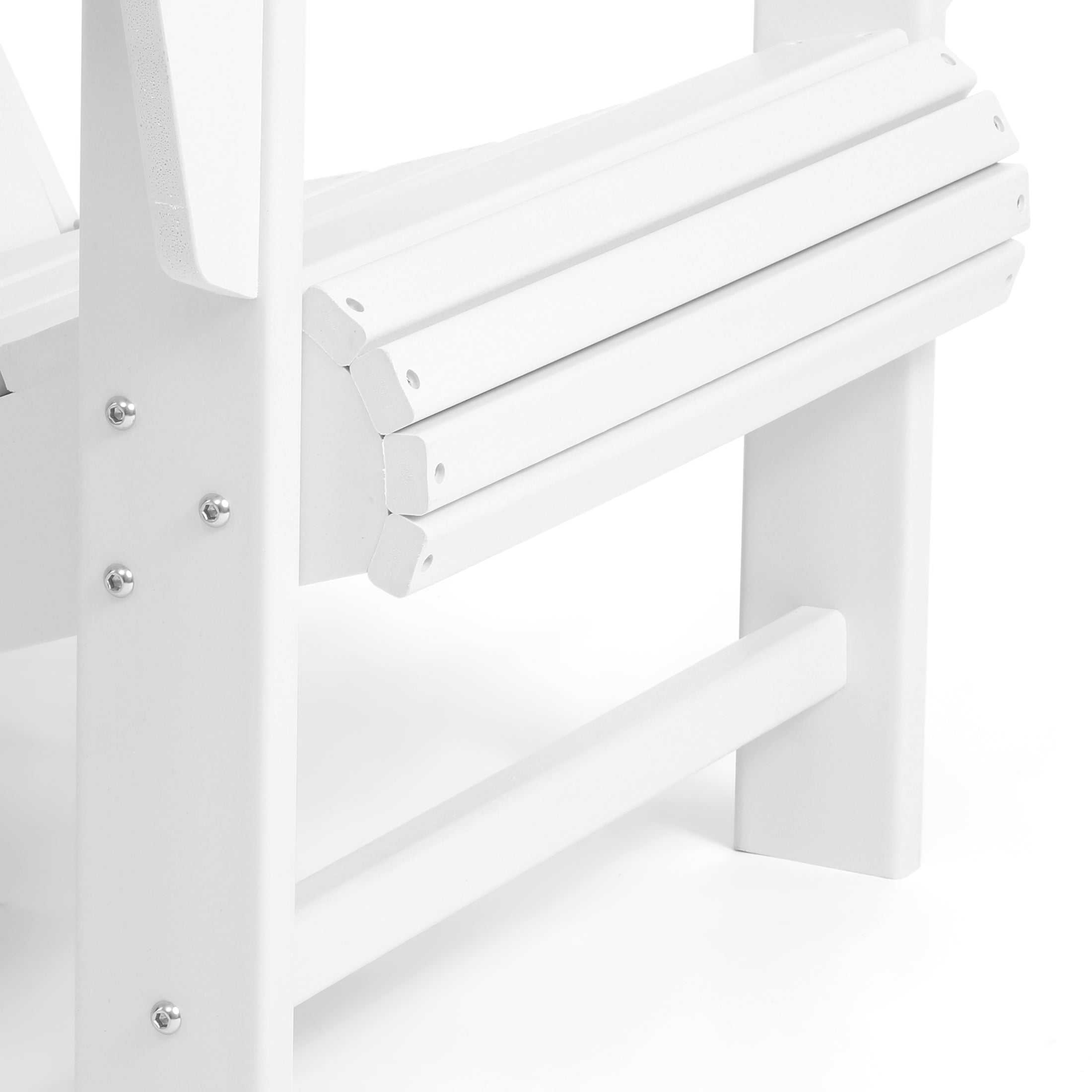 Lakeview 12-Piece HDPE Outdoor Patio Furniture Adirondack Chair Conversation Table Set