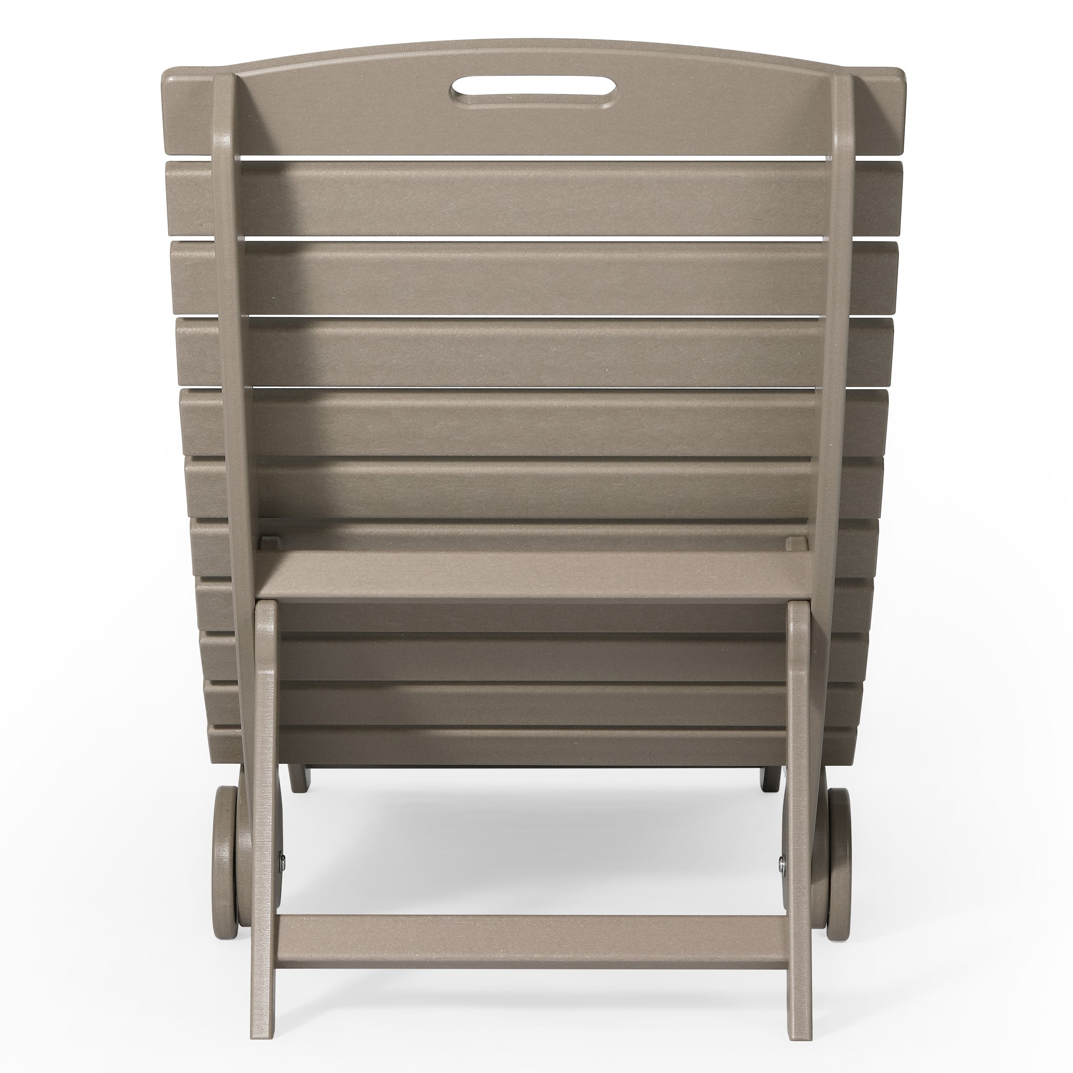 Outdoor HDPE In-Pool Patio Chaise Lounge Chair With Wheels