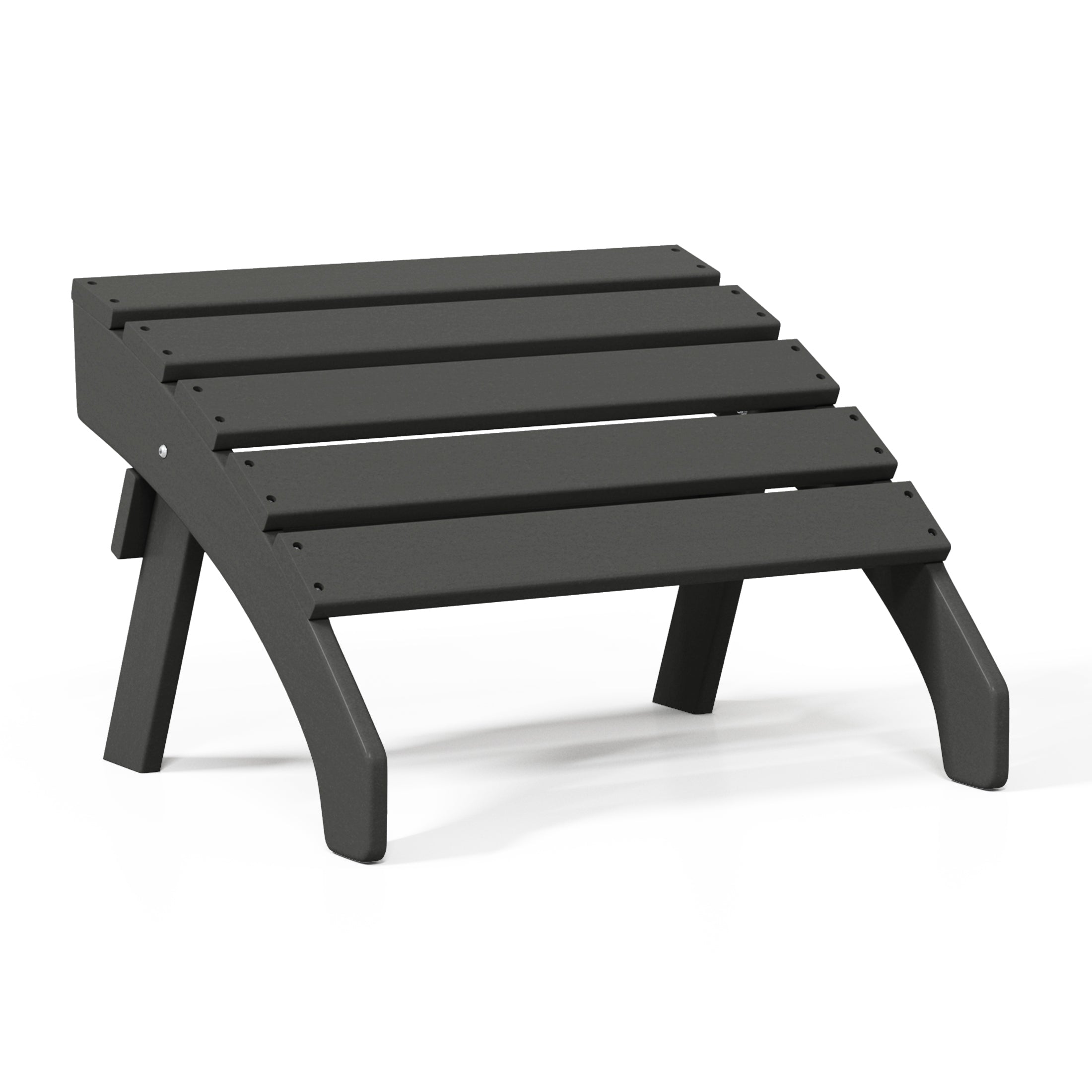 Portside Outdoor Patio HDPE Adirondack Ottoman Footrest