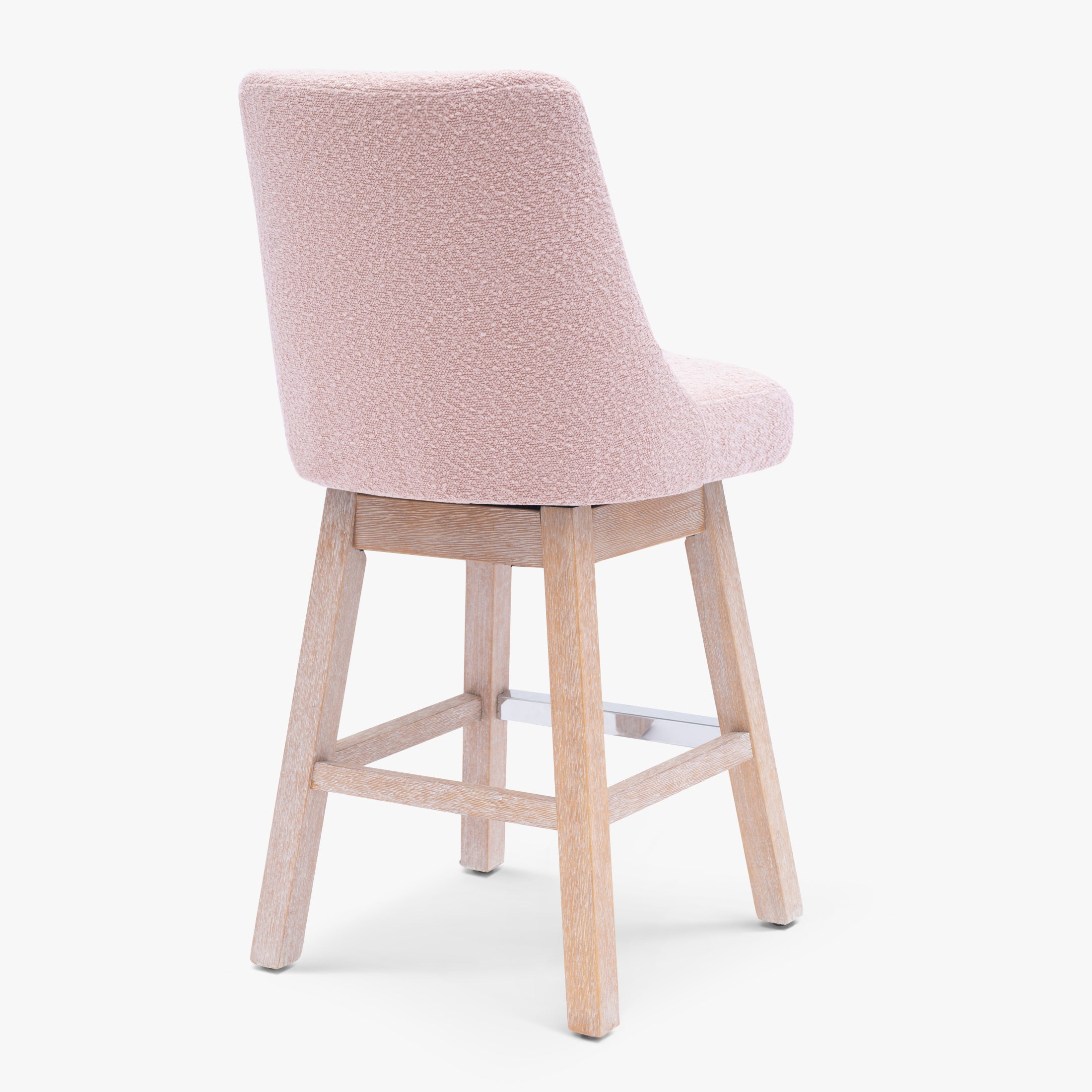 Amélie 26" Upholstered Swivel Counter Height Bar Stool
