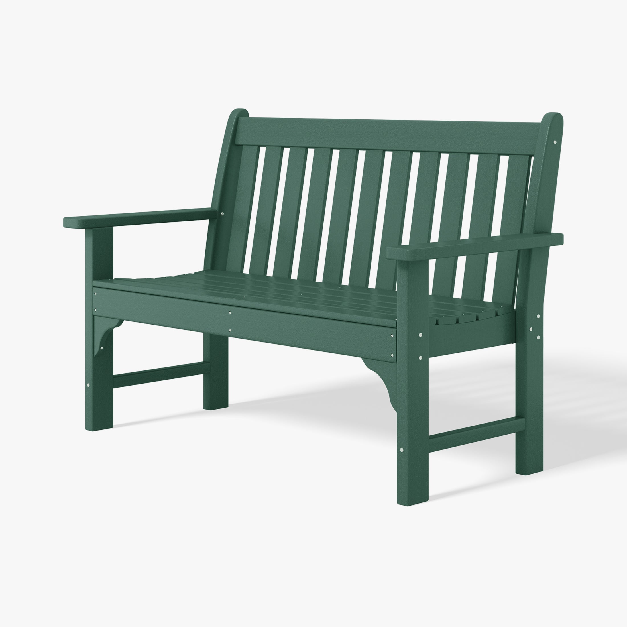 Paradise Outdoor 2-Person All-Weather HDPE Front Porch Garden Bench