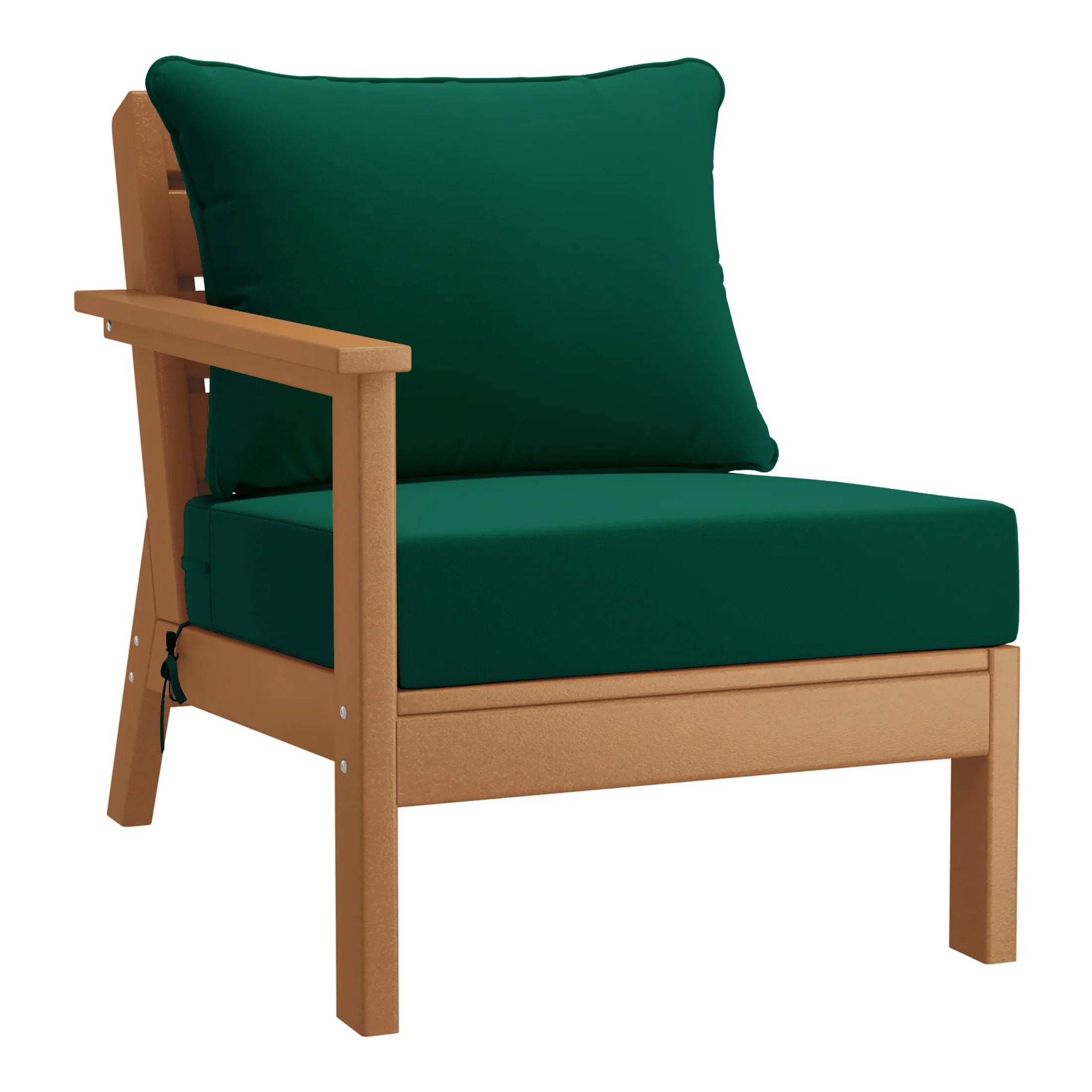 Portsmouth Outdoor Patio HDPE Sectional Sofa with Patio Cushions