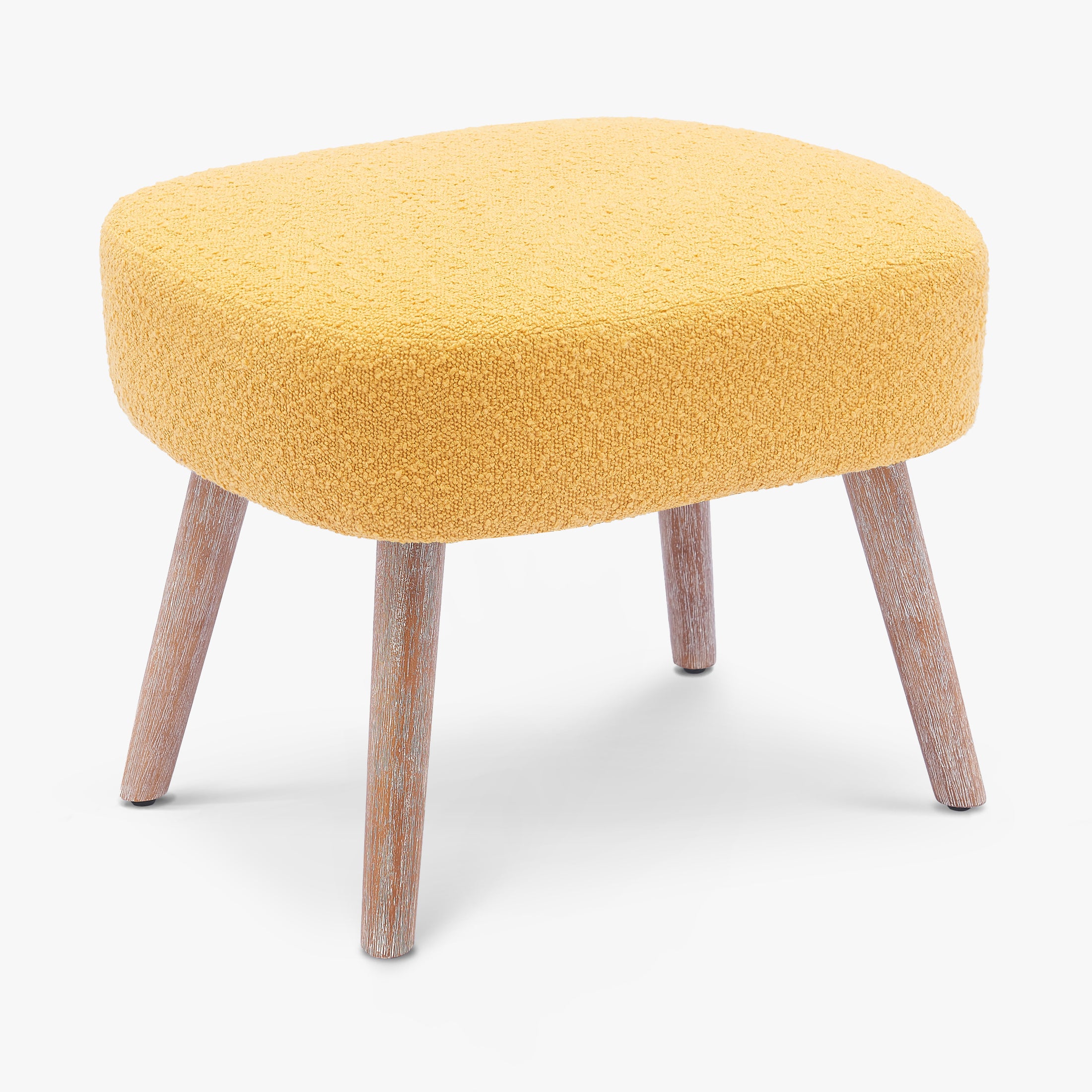 Amélie 21" Wide Square Upholstered Cushion Ottoman Foot Stool