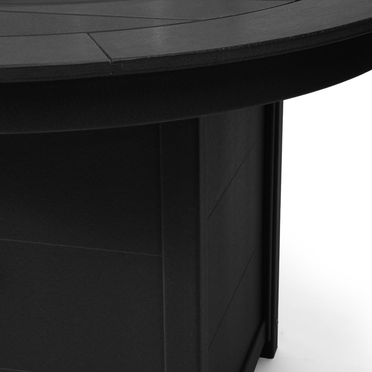 Sol 47" Modern Outdoor Patio Propane Gas Round Fire Pit Table