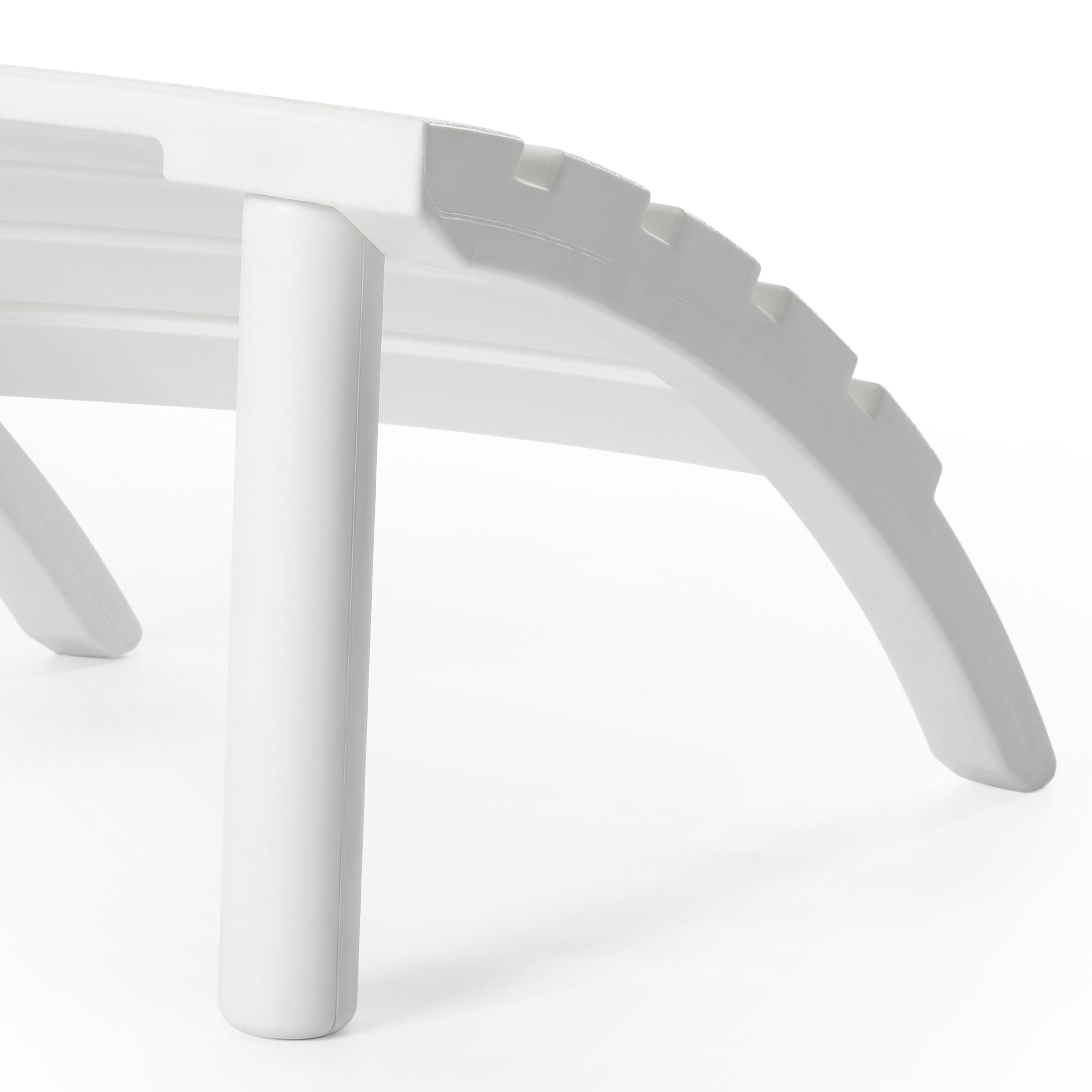 Cayman Outdoor Patio HDPE Adirondack Ottoman Footrest