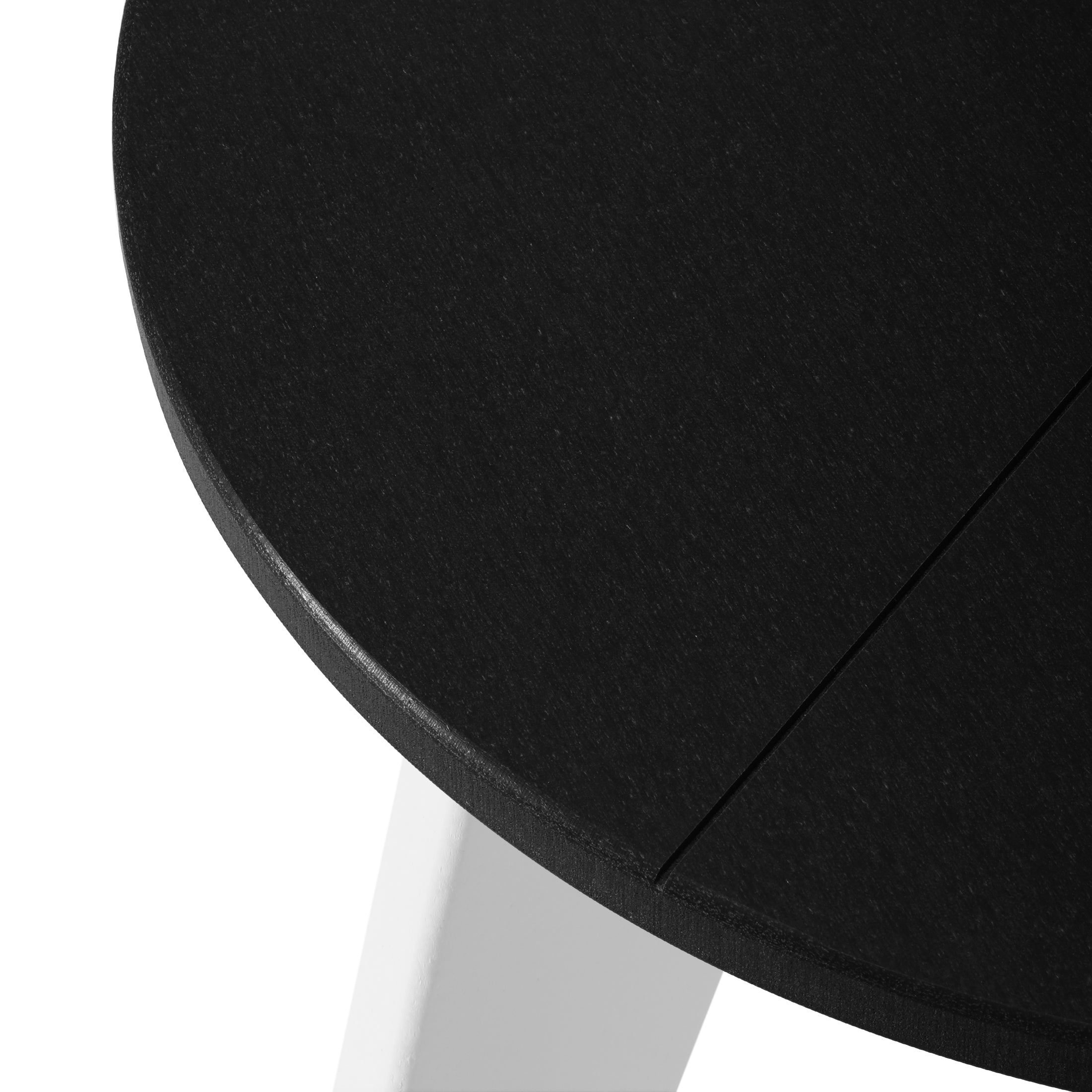 Seaside HDPE Plastic Outdoor Round Adirondack Patio Side Table
