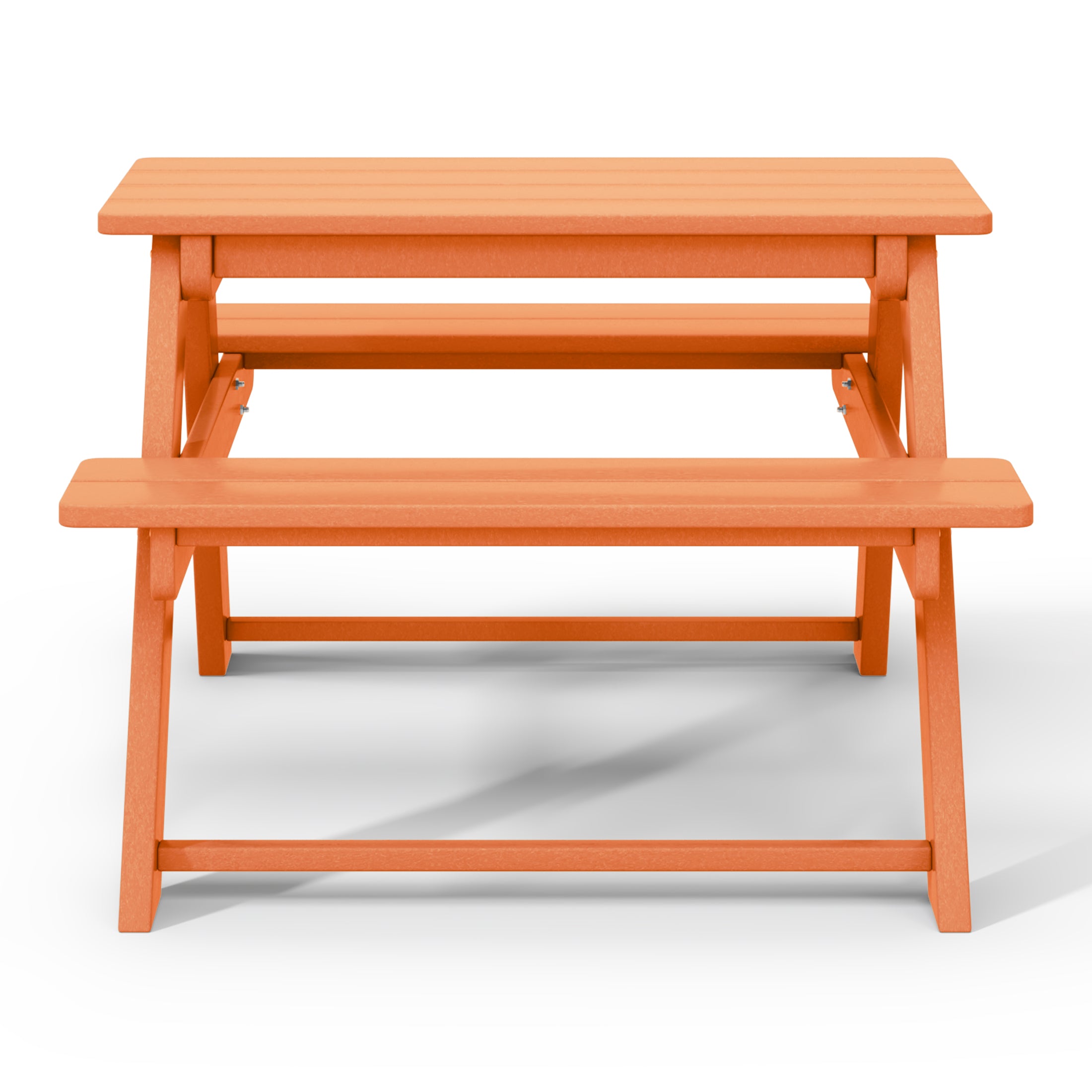 Paradise Outdoor Patio Kids HDPE Plastic Picnic Bench Table