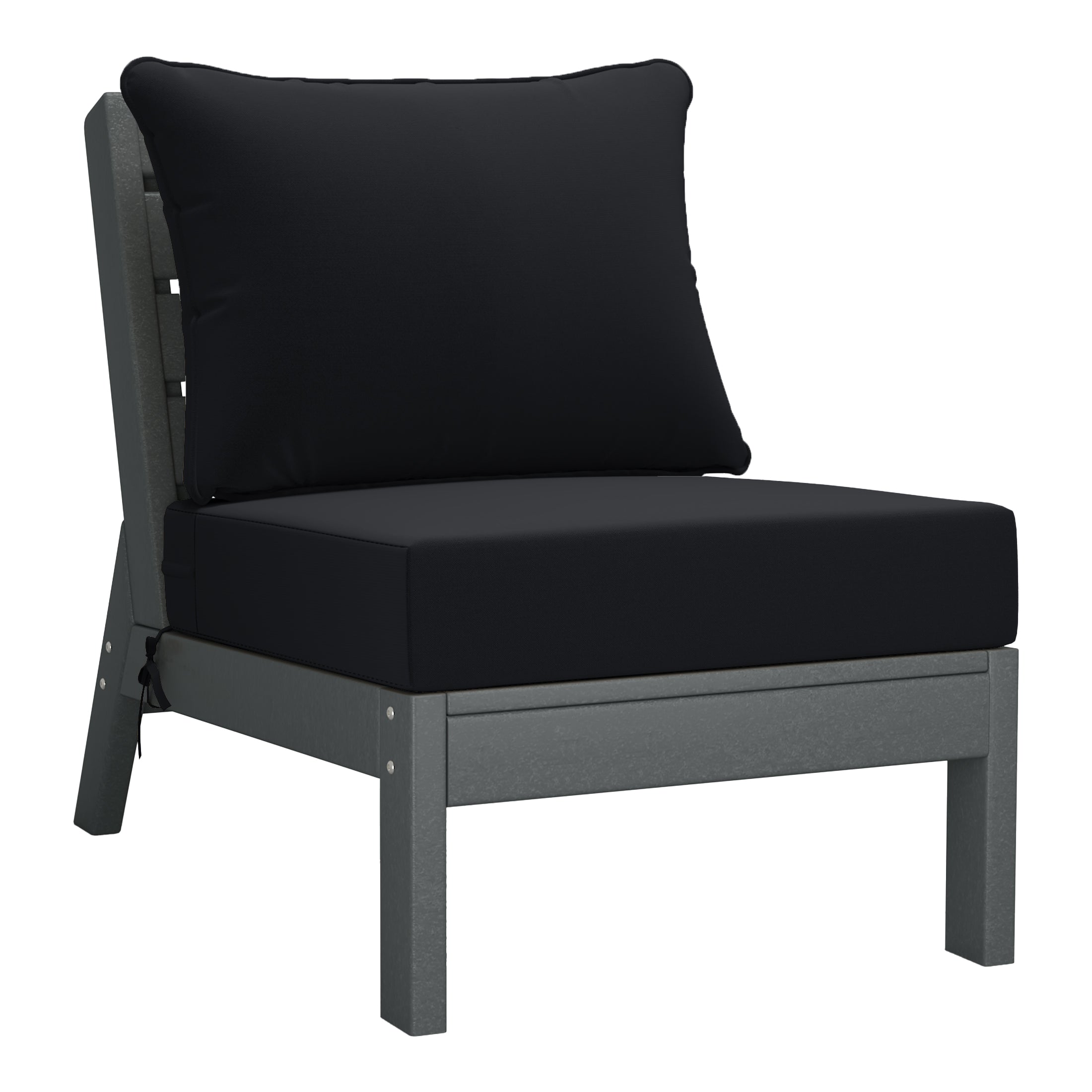 Portsmouth Outdoor Patio HDPE Sectional Sofa with Patio Cushions