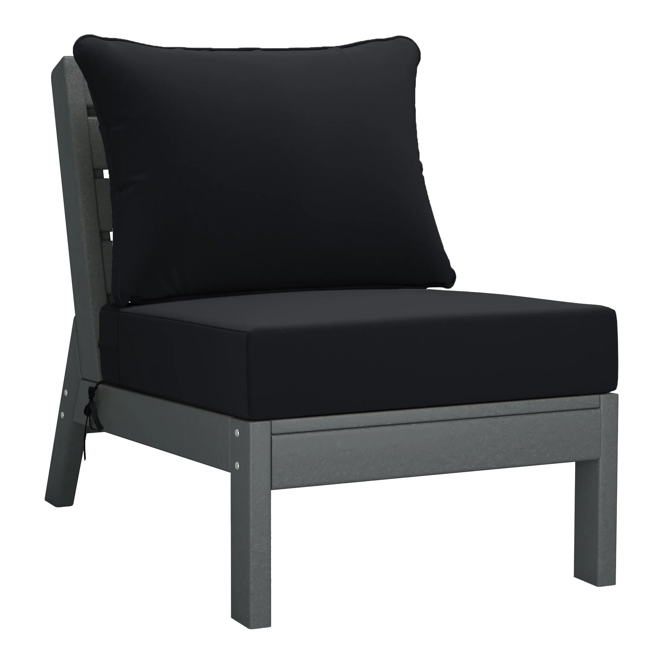 Portsmouth Outdoor Patio HDPE Sectional Sofa with Patio Cushions