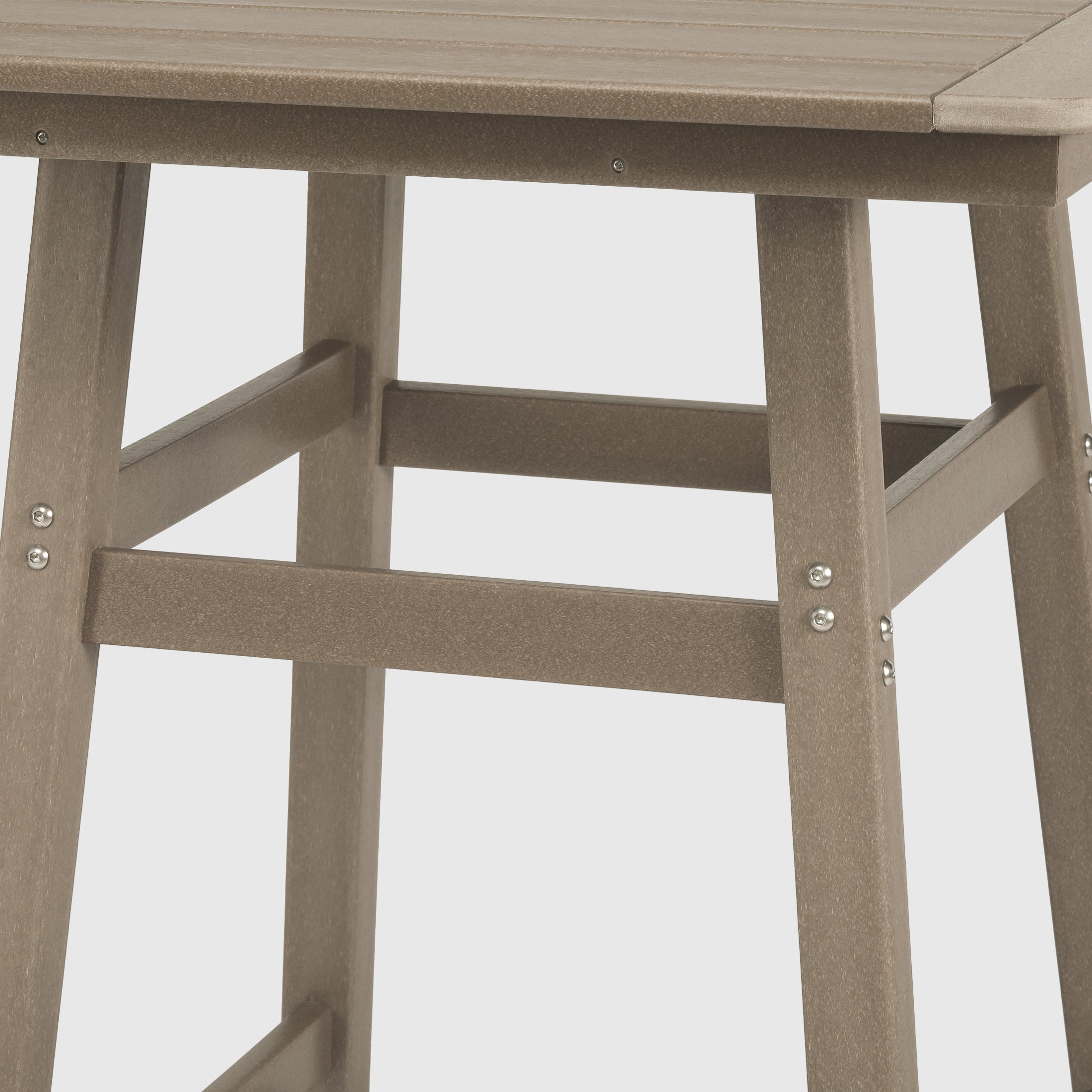 Paradise 30" Square Outdoor Patio Bistro Bar Table With Umbrella Hole