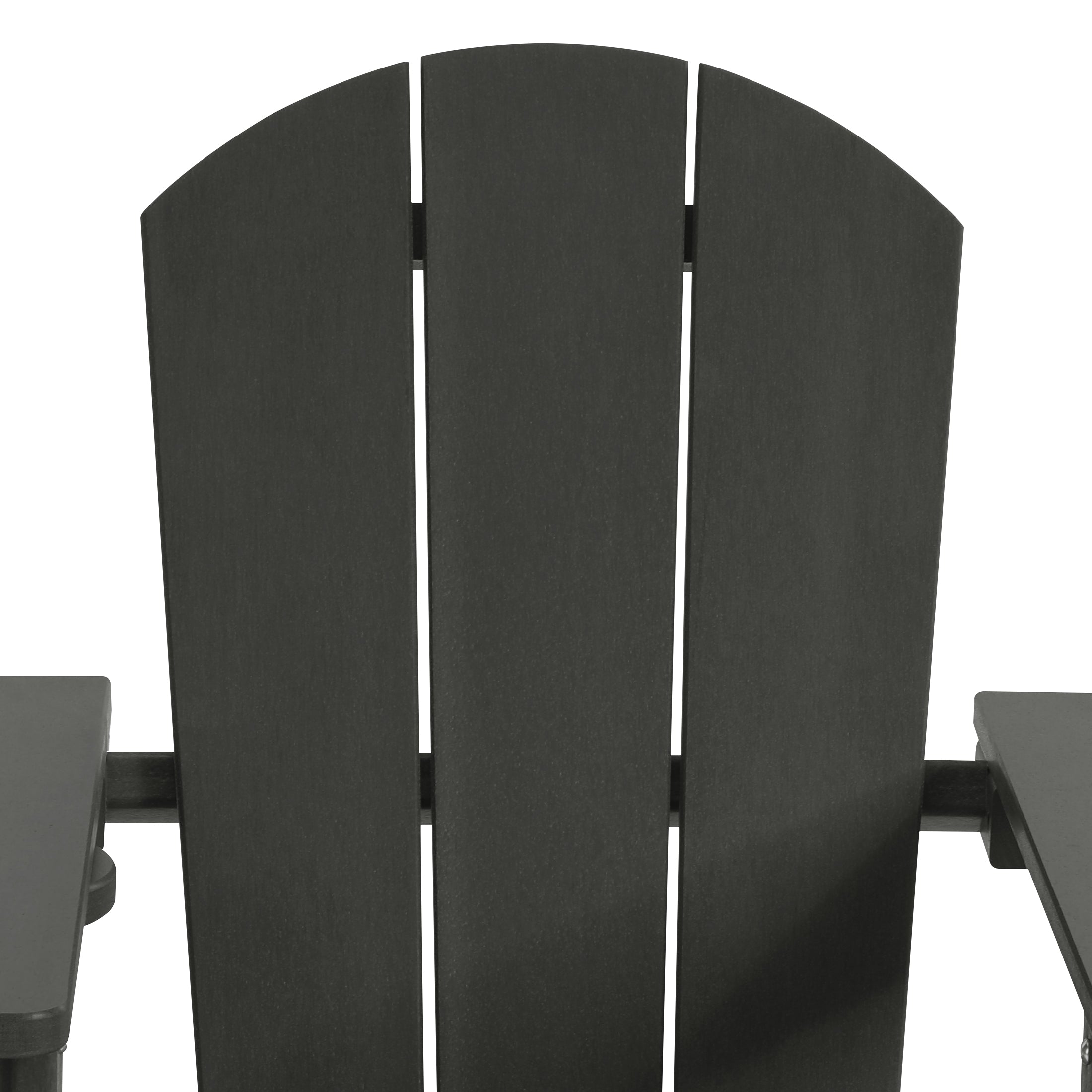 Paradise Kids Outdoor HDPE Plastic Adirondack Patio Chairs with Cup Holders (Set of 2)