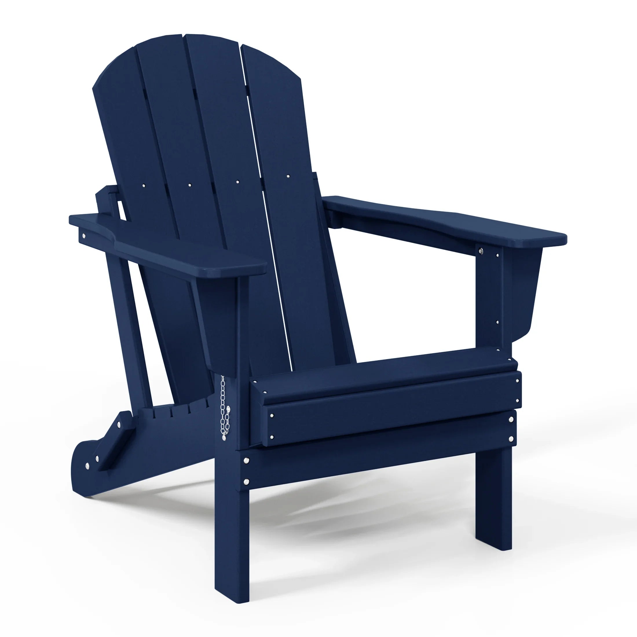 Paradise 5-Piece HDPE Folding Adirondack Chair Outdoor Patio Conversation Set