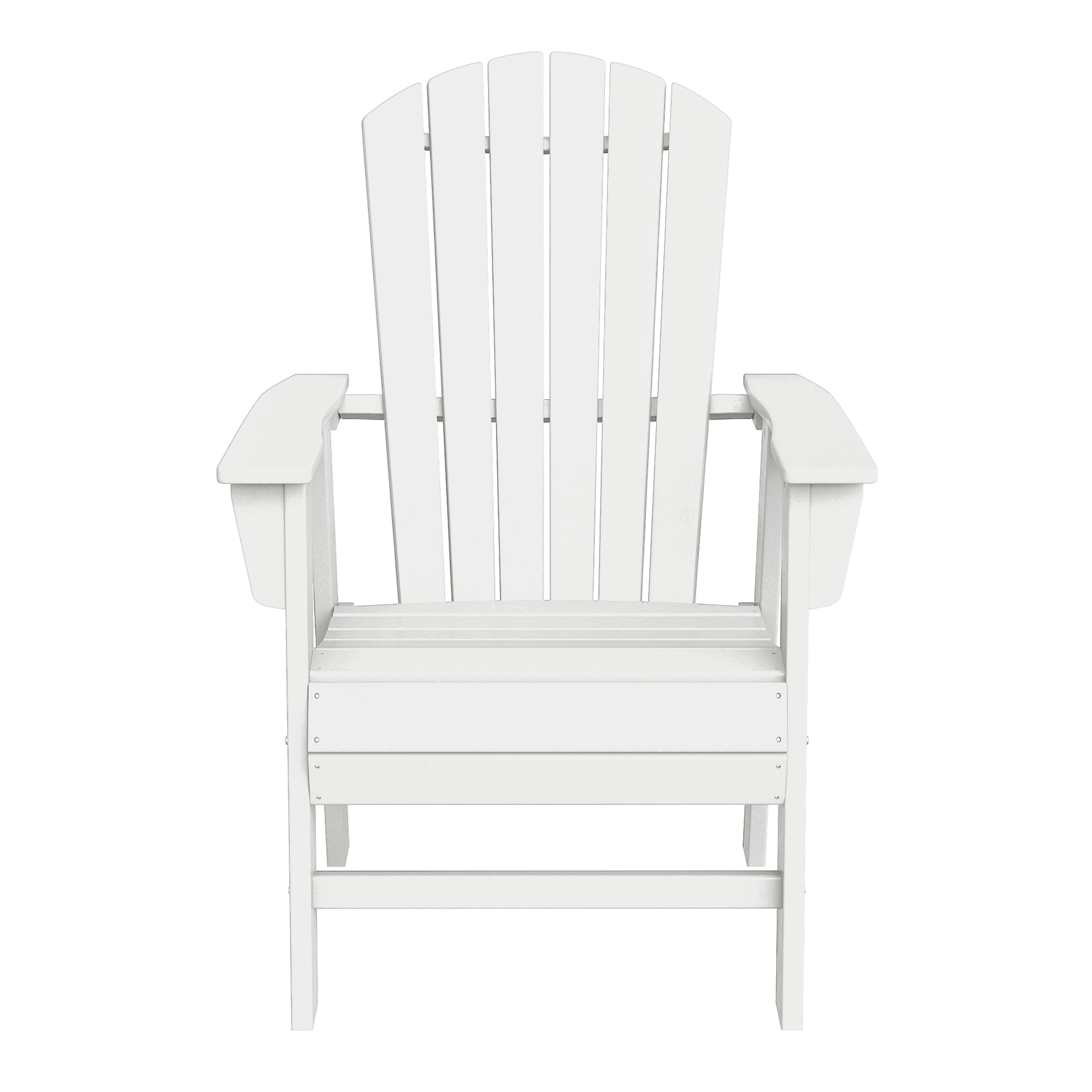 Portside Outdoor Patio Shell-back Adirondack Dining Chair Weather Resistant