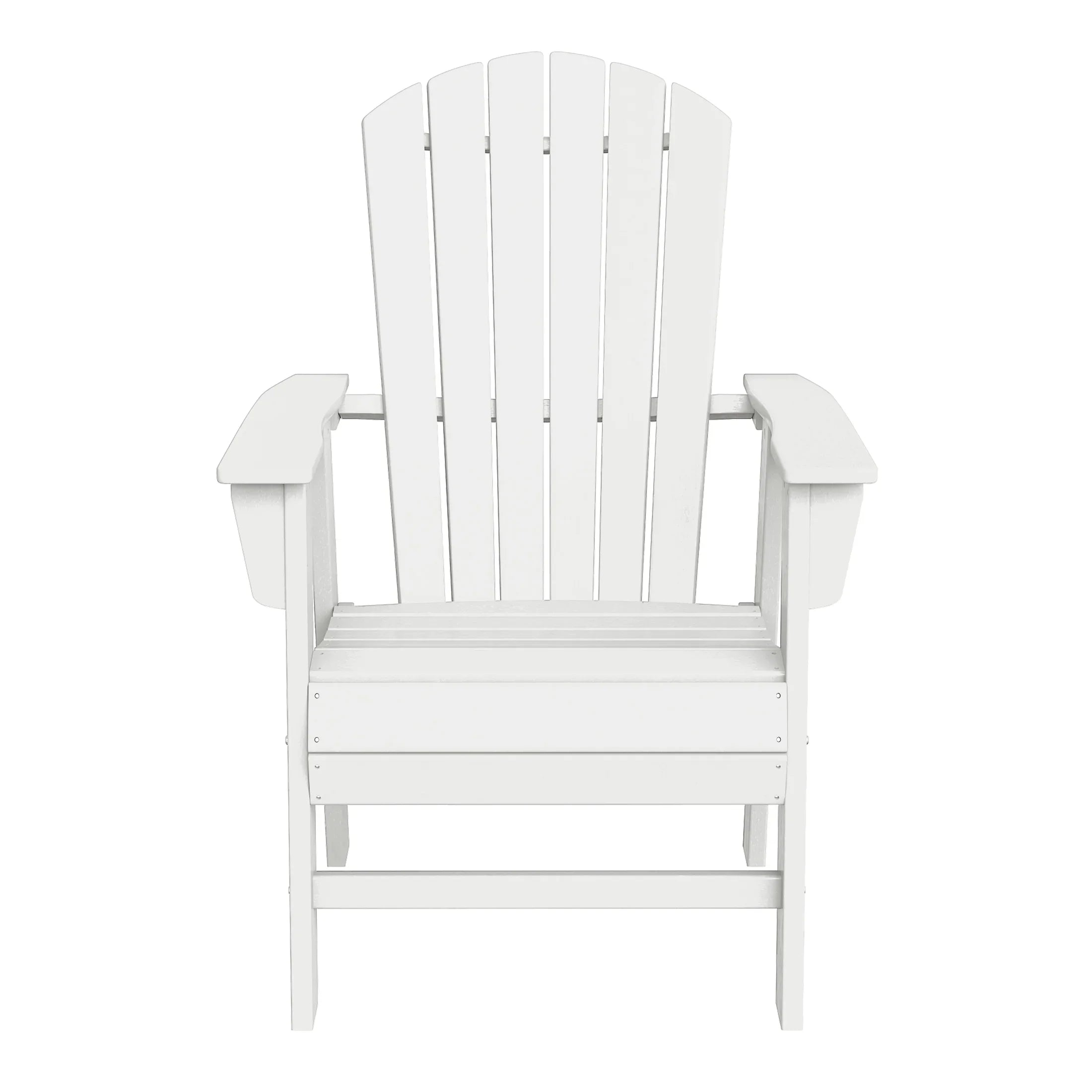 Portside Outdoor Patio Shell-back Adirondack Dining Chair Weather Resistant