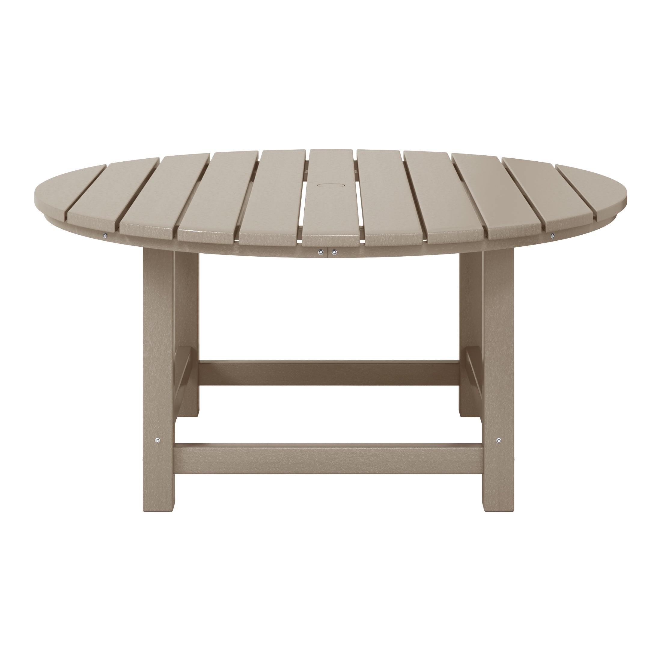 Paradise Low Outdoor HDPE Round Patio Coffee Table