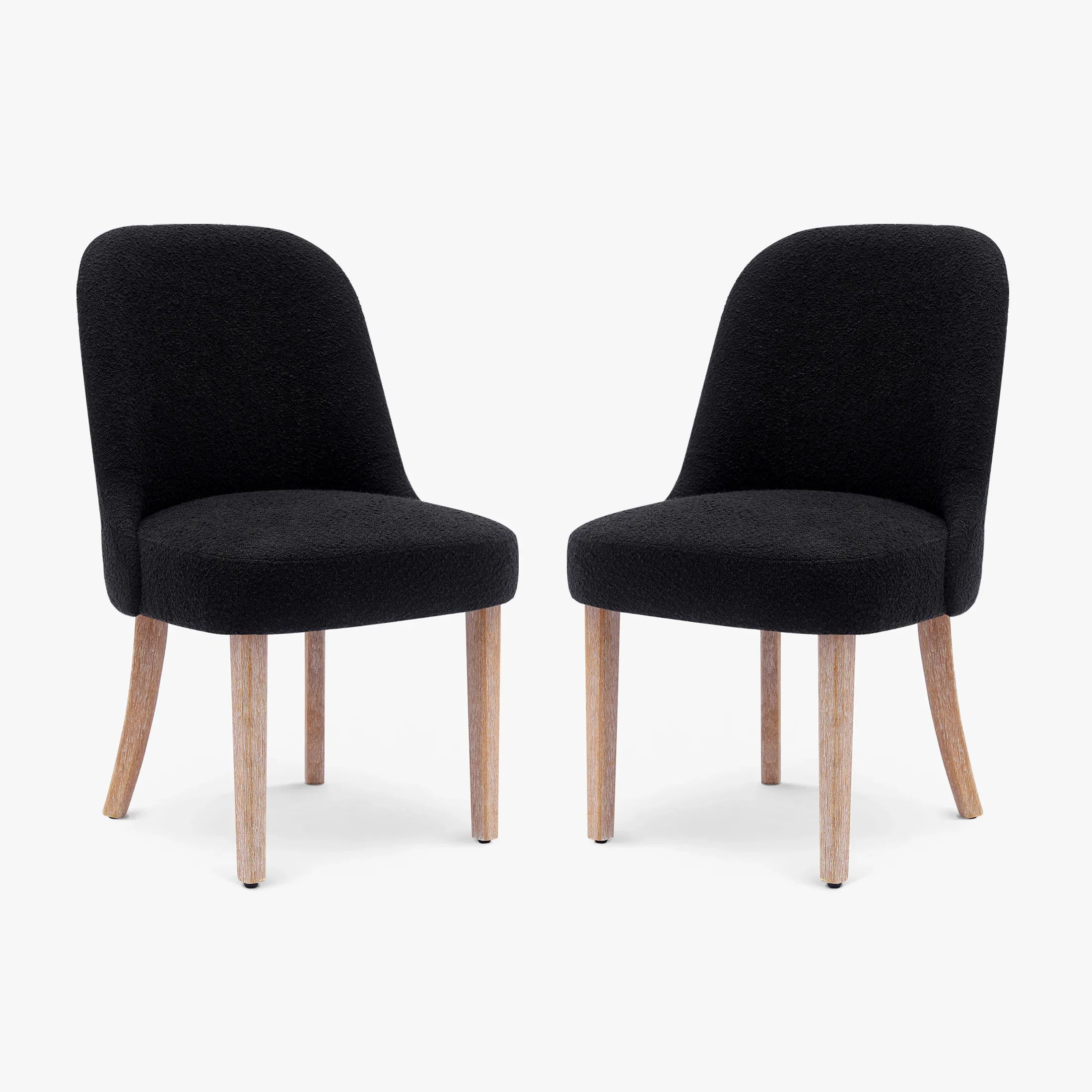 Amélie Mid-Century Modern Upholstered Boucle Dining Chair