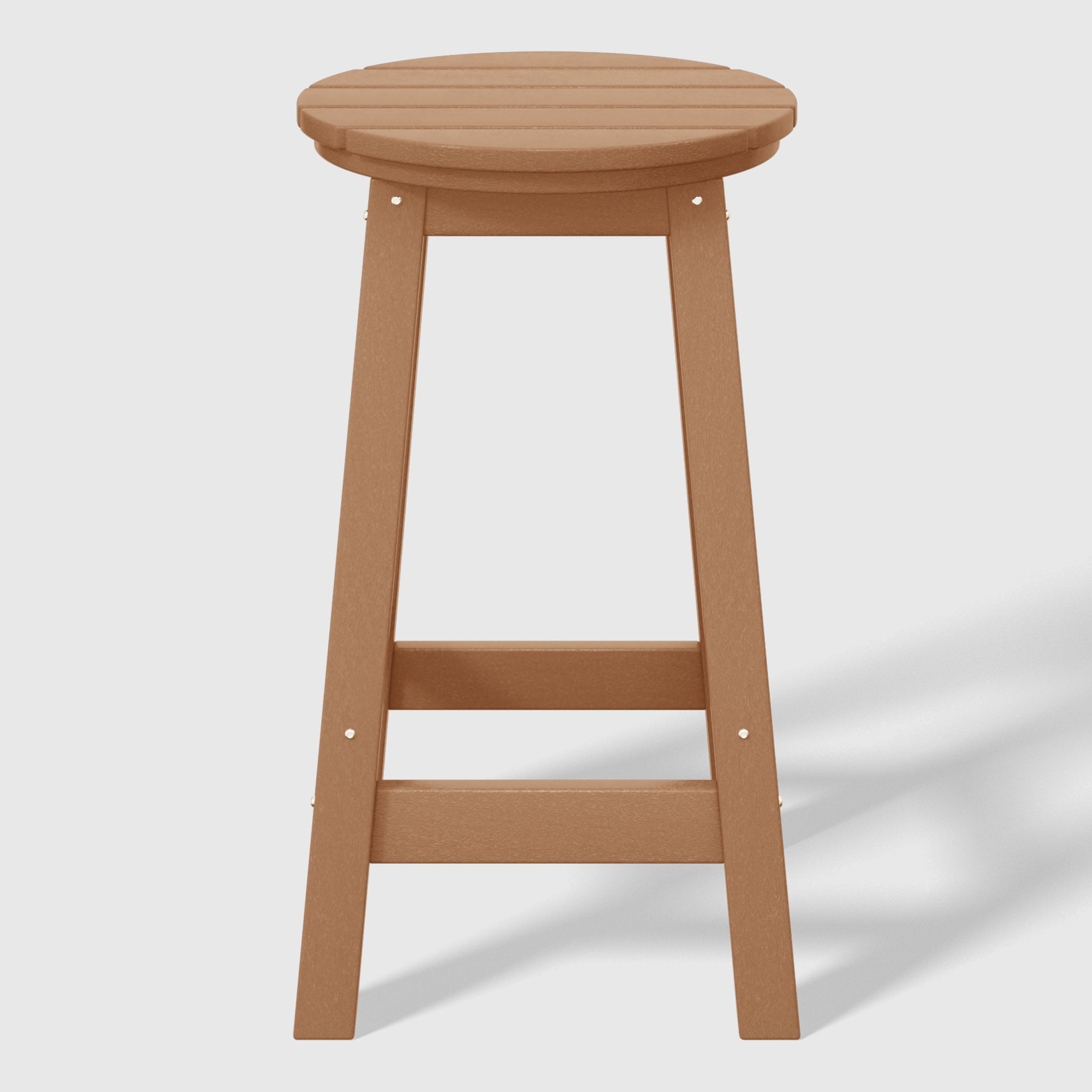 Paradise 24" HDPE Outdoor Patio Round Counter Height Bar Stool
